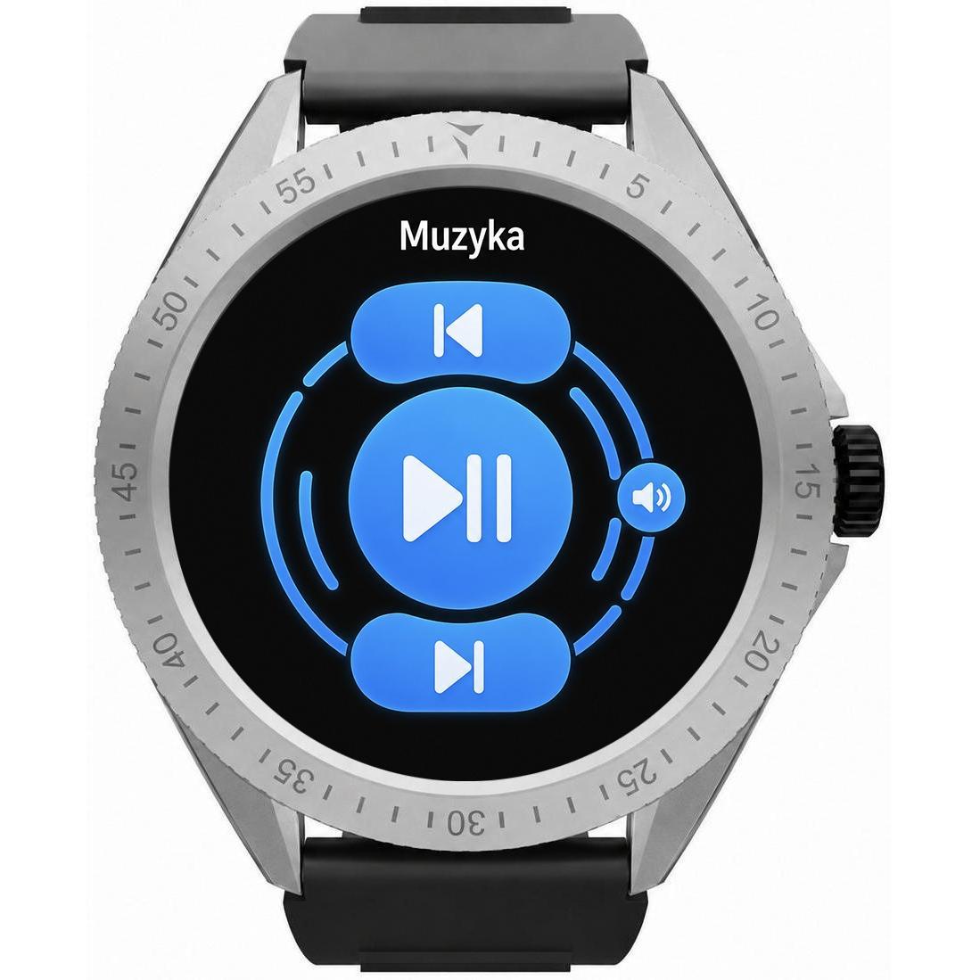 Techmade TM-ROCKS2-FBKS Rocks 20 Czarny zestaw z Srebrnym Wymiennym Bezelem Rocks 20 sportowy zegarek srebrny