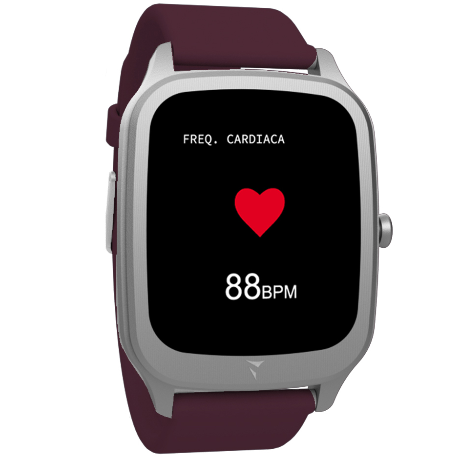 Techmade TM-VISION-DRED Smartwatch Vision Sliver Dark Red zegarek sportowy Vision - miniatura 2