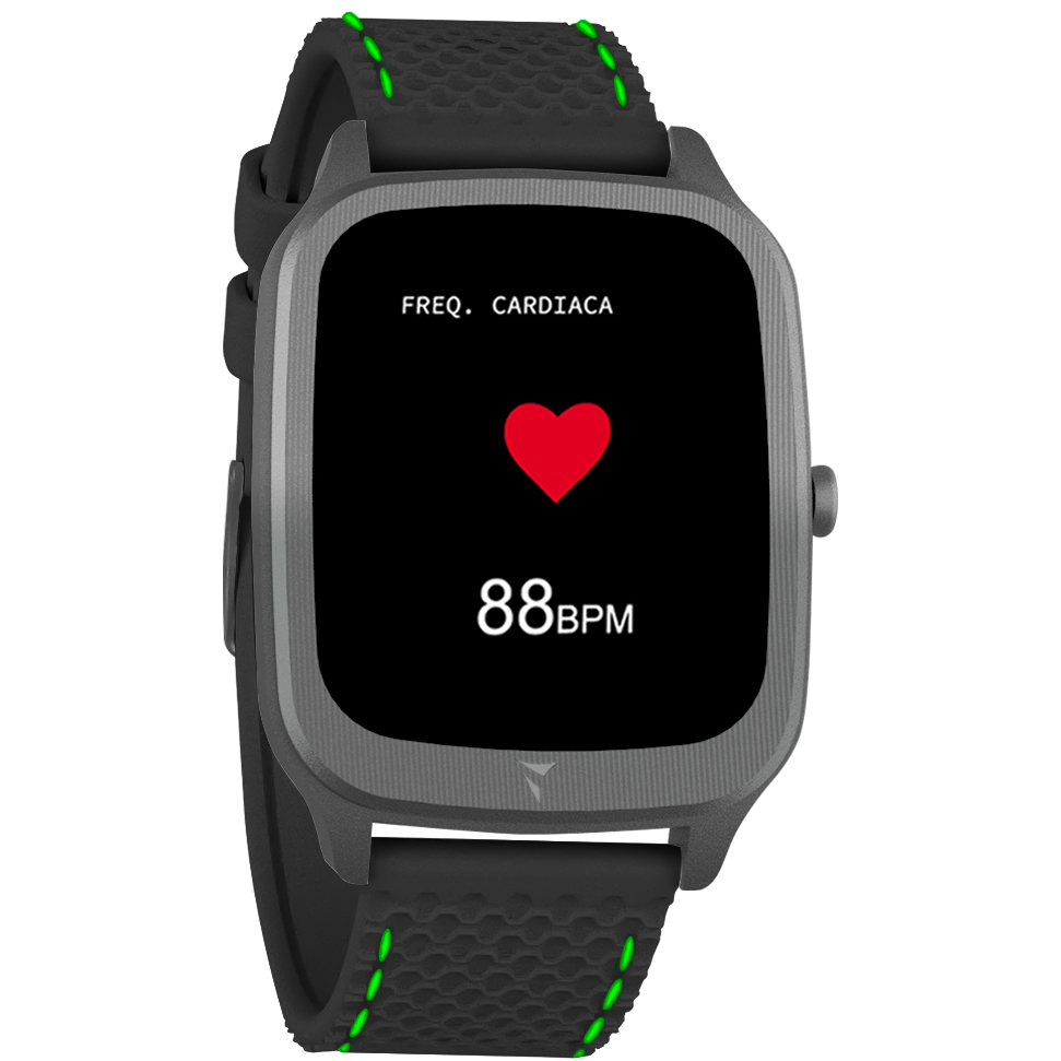 Techmade TM-VISIONB-BKSG Smartwatch Vision Black Green zegarek sportowy Vision - miniatura 2