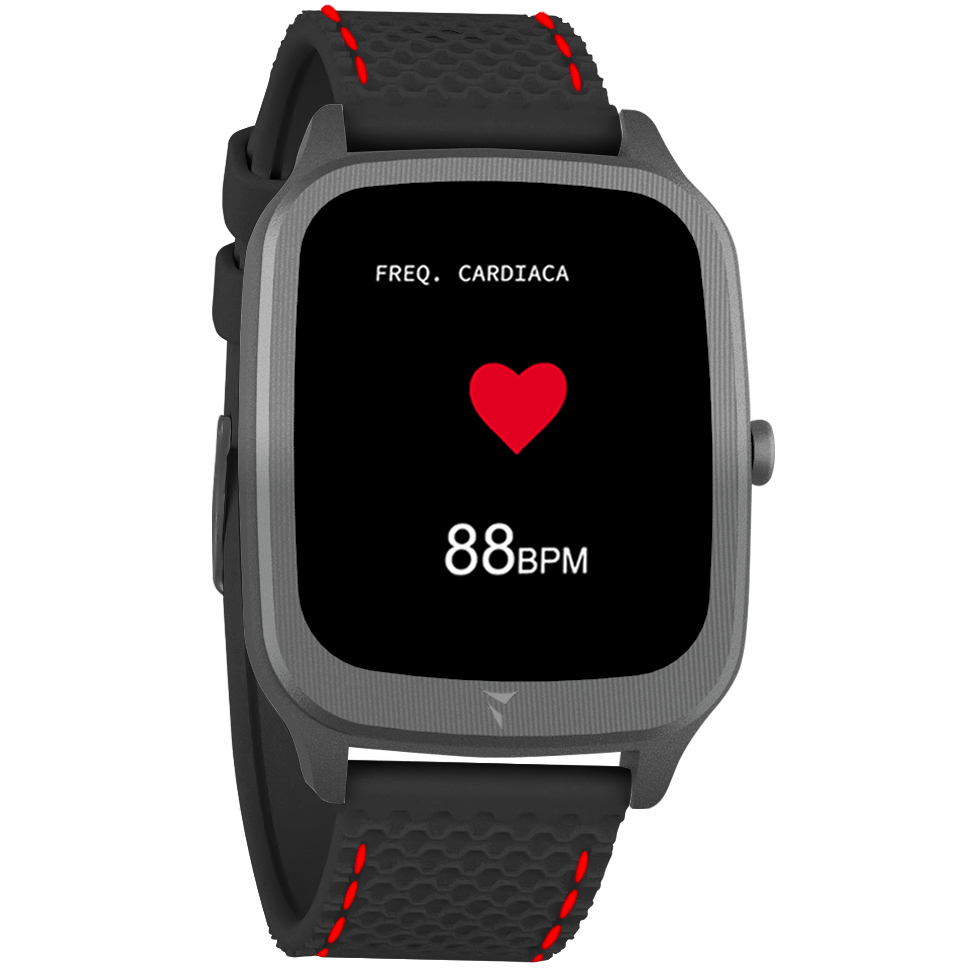 Techmade TM-VISIONB-BKSR Smartwatch Vision Black Red zegarek sportowy Vision - miniatura 2