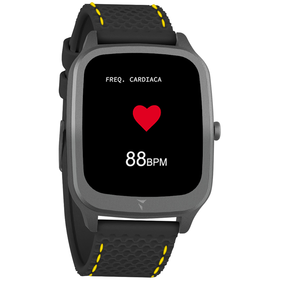 Techmade TM-VISIONB-BKSY Smartwatch Vision Black Yellow zegarek sportowy Vision - miniatura 2