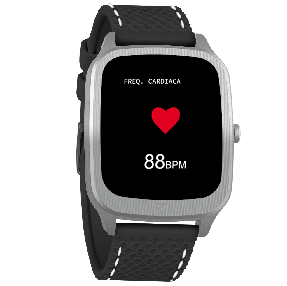 Techmade TM-VISIONS-BKSW Smartwatch Vision Silver Black White zegarek sportowy Vision