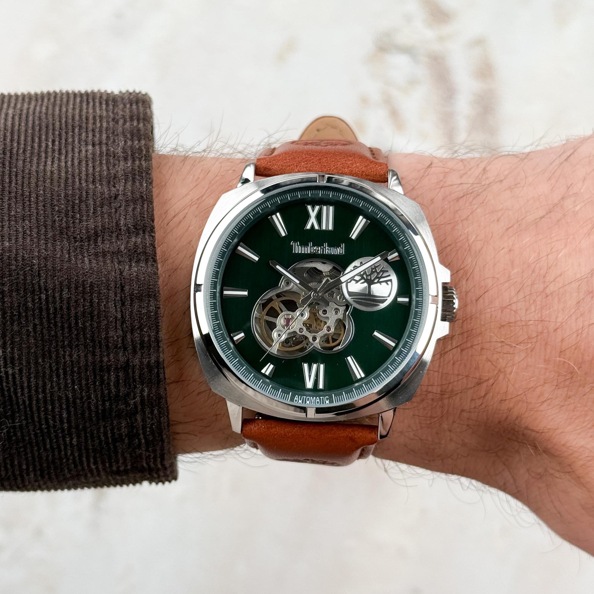Timberland TBLTDWGE0082501 zegarek srebrny klasyczny Męskie pasek