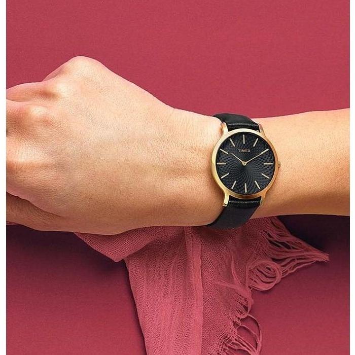 Timex TW2R36400 Transcend 34mm Leather Strap zegarek klasyczny Transcend - miniatura 4