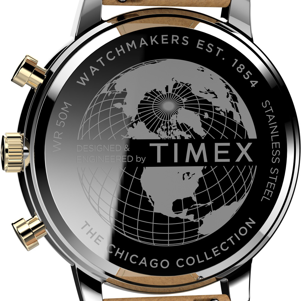 Timex TW2U39000 Chicago Chicago Chronograph 45mm zegarek męski fashion-modowy mineralne - miniatura 3