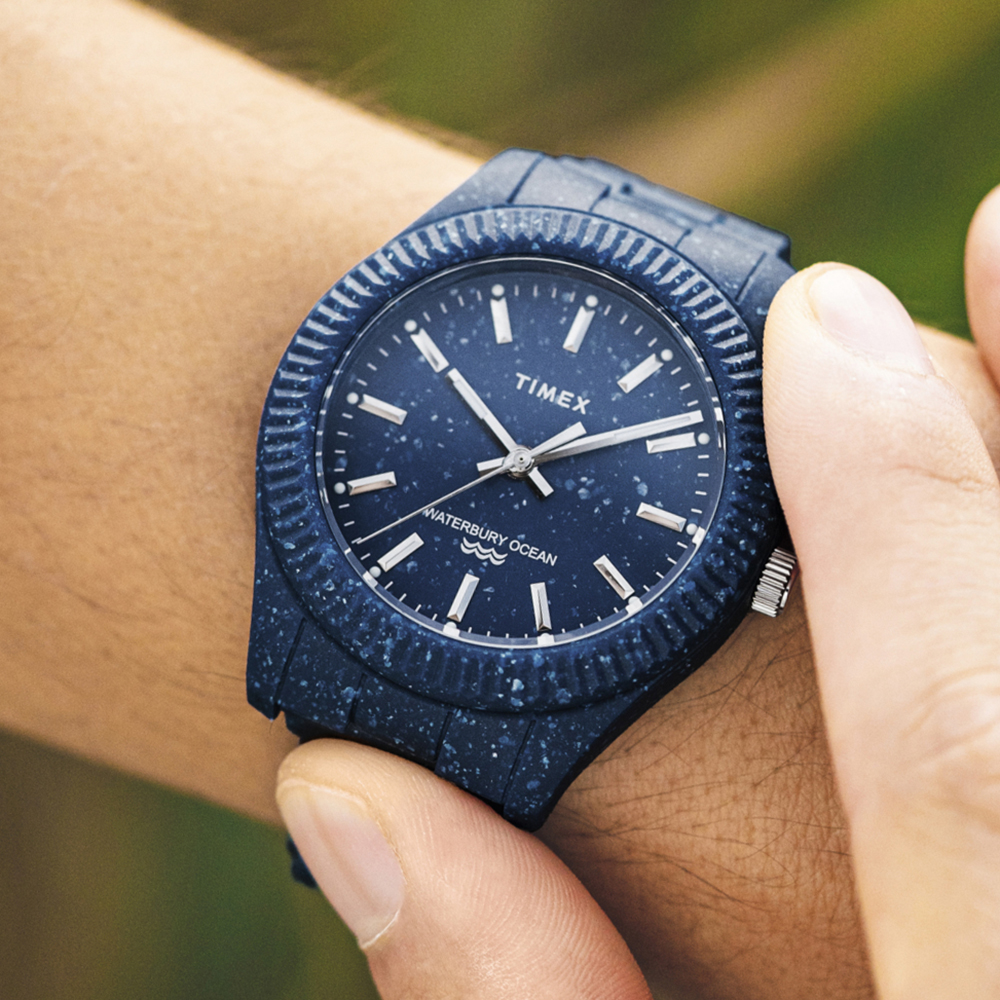 Timex TW2V37400 zegarek niebieski klasyczny Waterbury bransoleta - miniatura 6