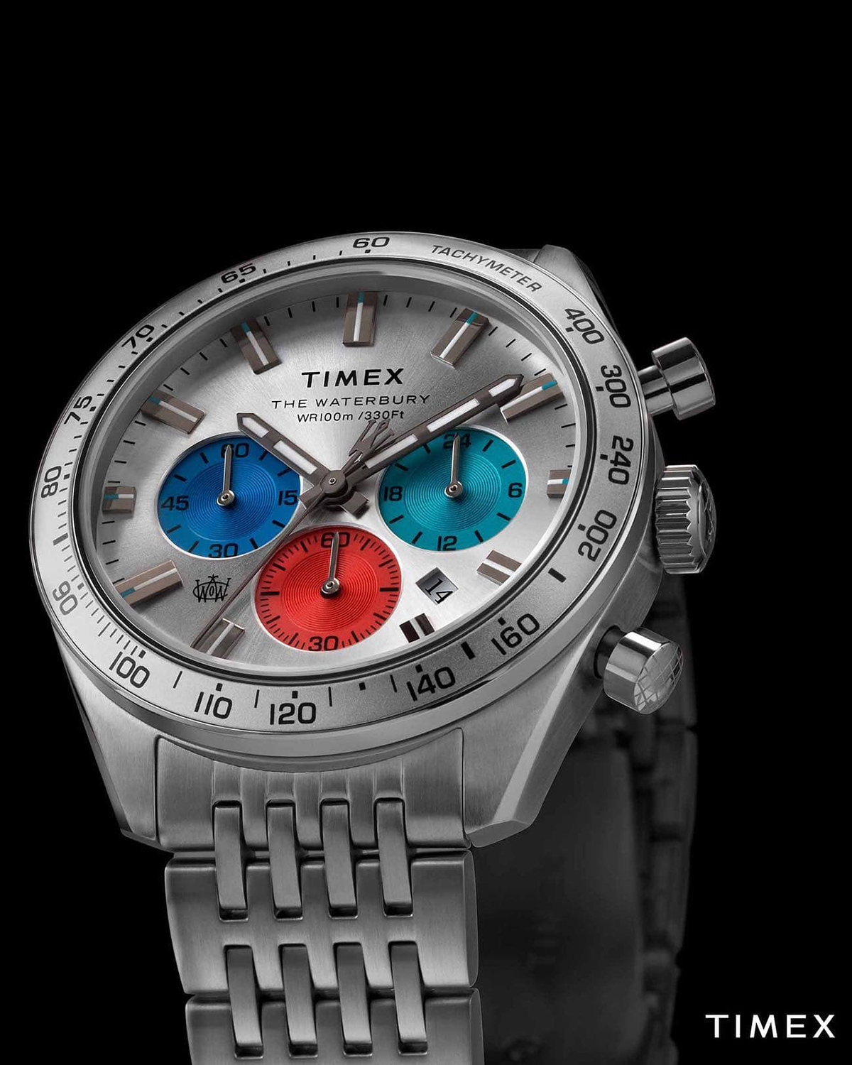 Timex TW2V42400 Waterbury Waterbury sportowy zegarek srebrny