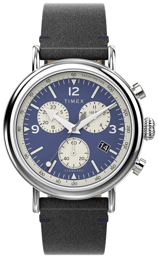 Standard Chronograph 41mm Eco-Friendly Leather Strap Timex TW2V71100 
