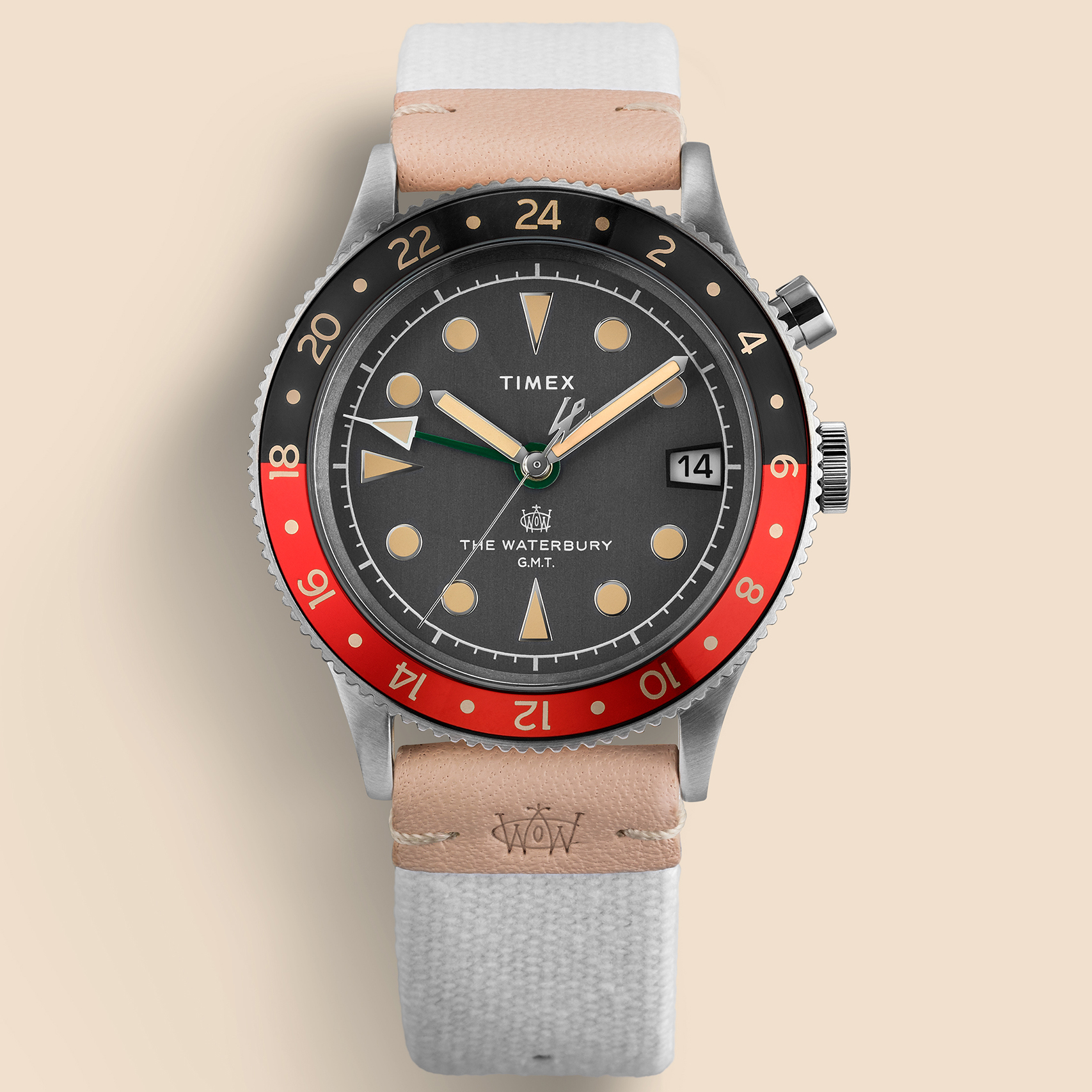 Timex TW2V74100 zegarek srebrny klasyczny Waterbury pasek - miniatura 5