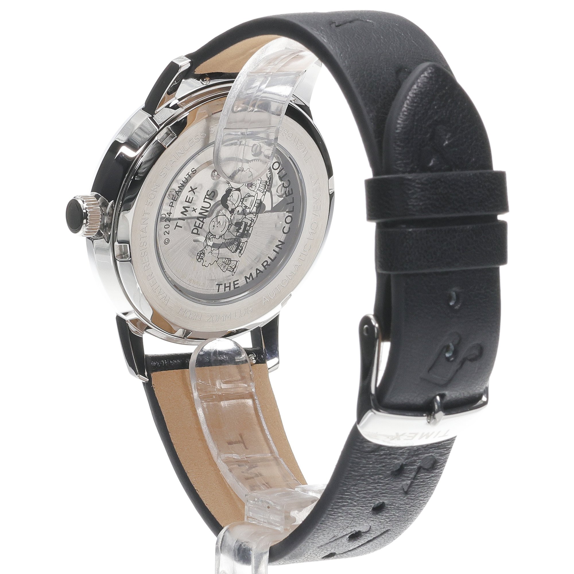Timex TW2W68800 Marlin Automatic x Peanuts Saxophonist 40mm Marlin fashion-modowy zegarek srebrny - miniatura 4