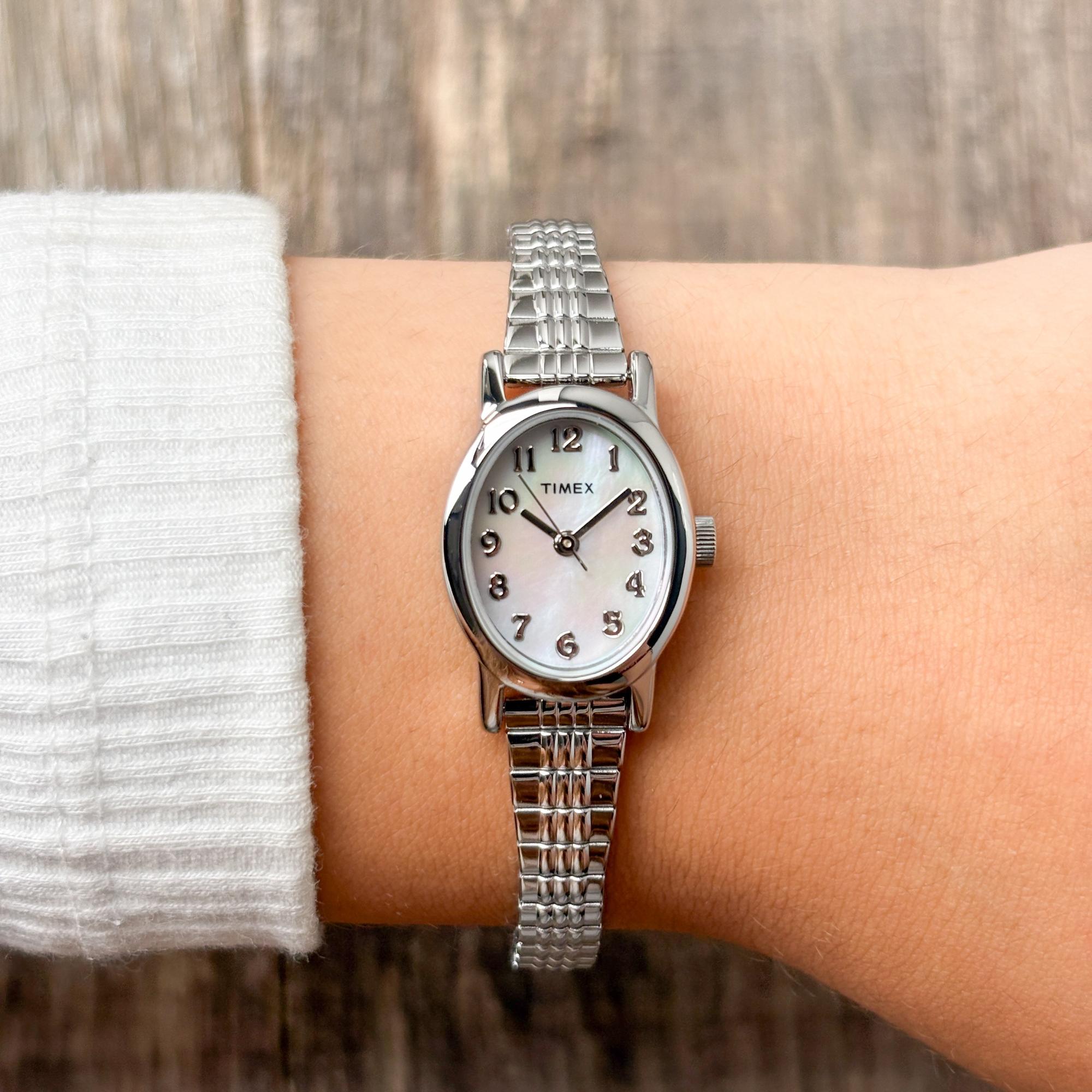Timex TW2W70200 Cavatina 18mm Stainless Steel Expansion Band Main Street klasyczny zegarek srebrny - miniatura 9