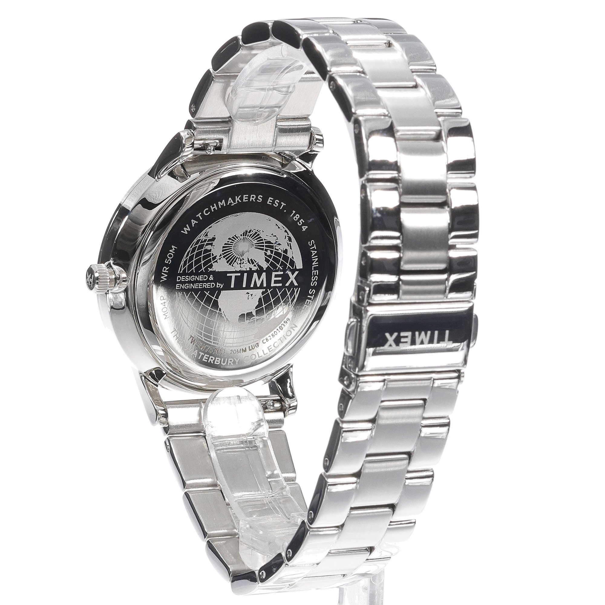 Timex TW2W75700 Waterbury Waterbury Classic Moon Phase 40mm Stainless Steel Bracelet zegarek męski klasyczny mineralne - miniatura 9