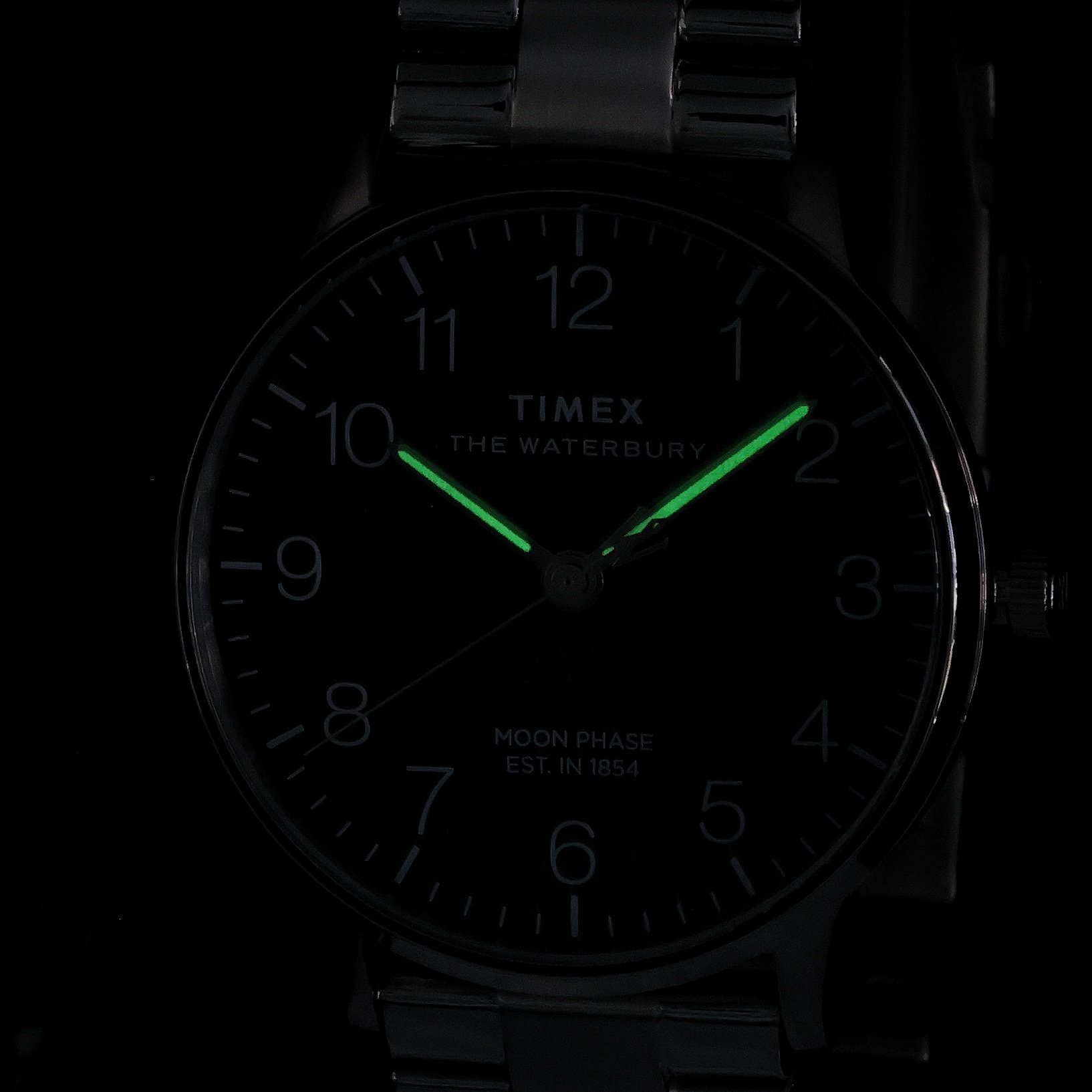 Timex TW2W75700 Waterbury Waterbury Classic Moon Phase 40mm Stainless Steel Bracelet zegarek męski klasyczny mineralne - miniatura 11