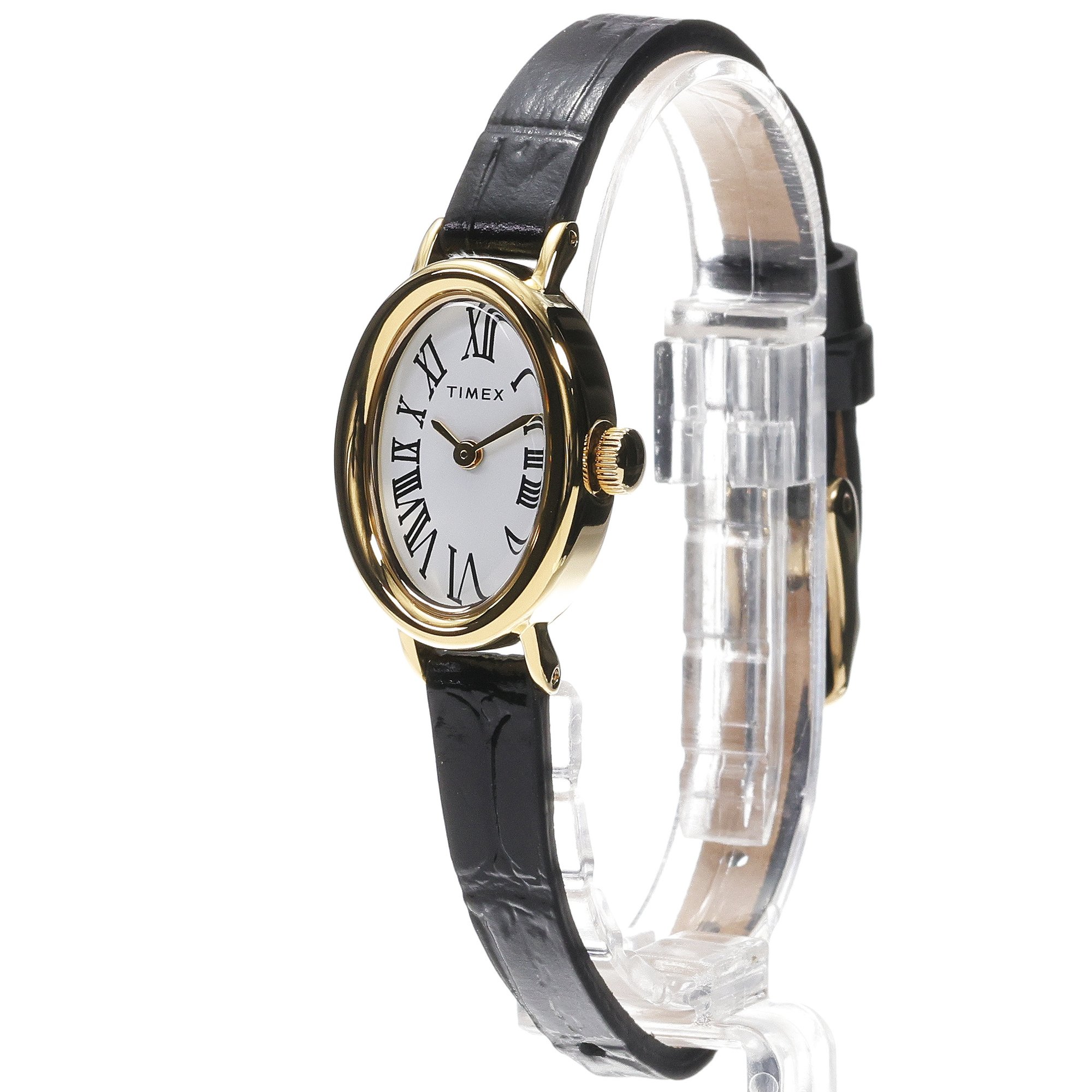 Timex TW2W78300 Damskie Cavatina Black Leather Strap 19mm zegarek damski klasyczny mineralne
