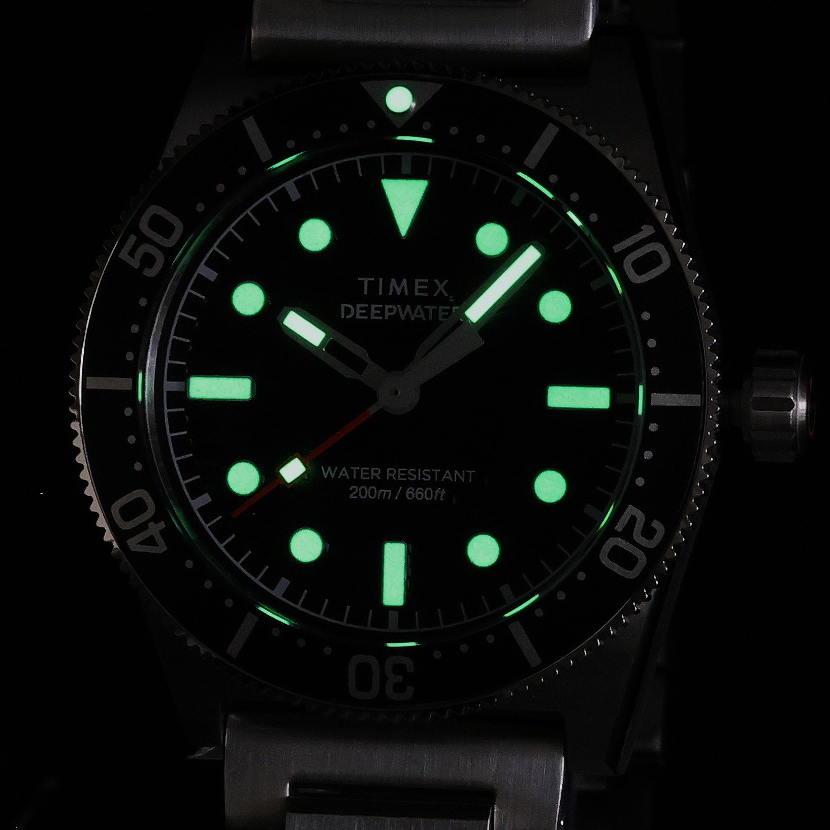 Timex TW2W95200 Deepwater Reef 200 Stainless Steel 41mm Deepwater typudiver zegarek srebrny - miniatura 12