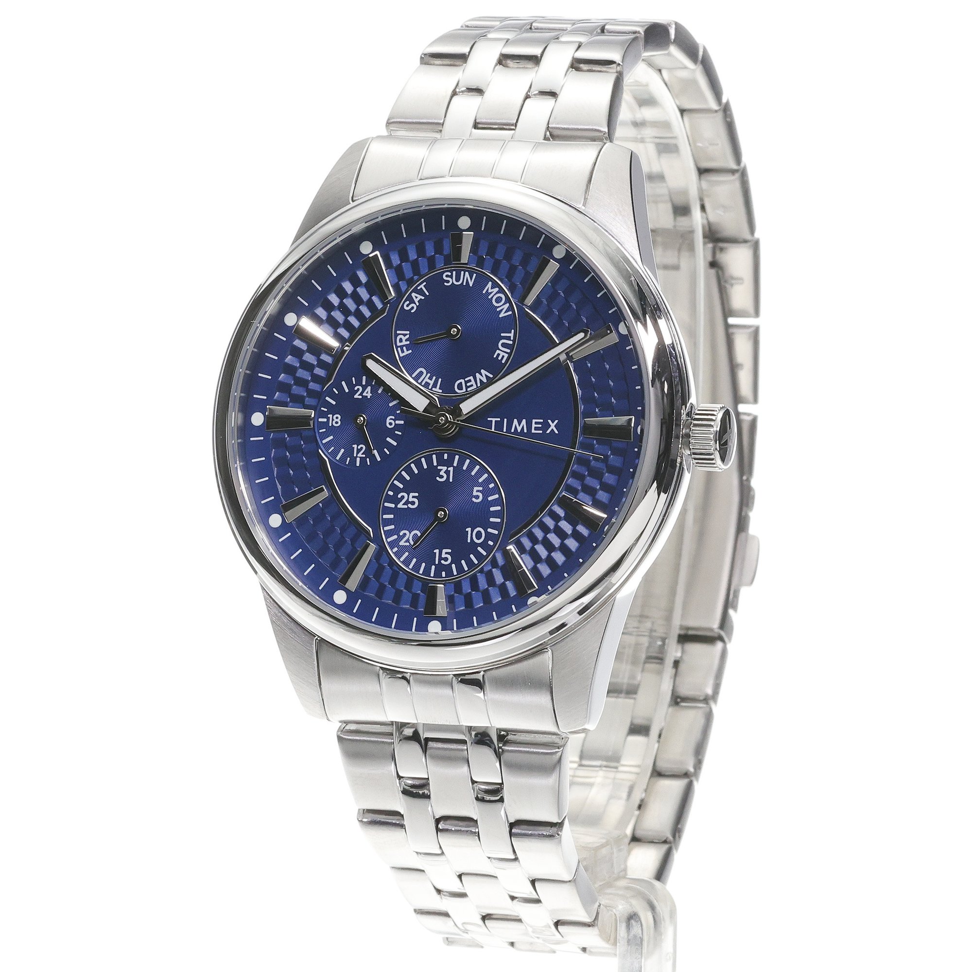 Timex TW2Y21500 Trend Chicago Multi 45mm Trend klasyczny zegarek srebrny - miniatura 2