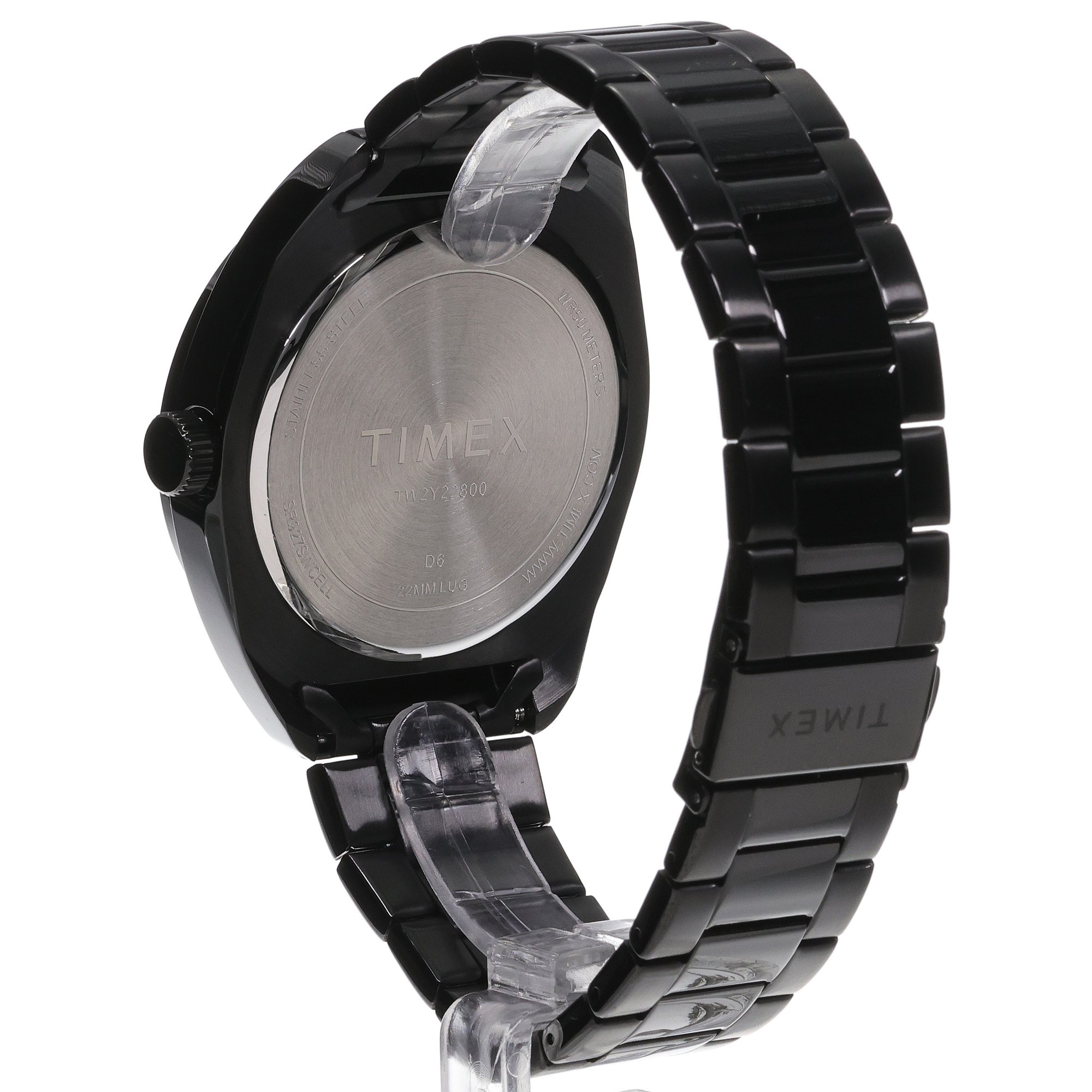 Timex TW2Y22800 Klasyczne Weston 45mm Stainless Steel Bracelet Watch zegarek męski sportowy mineralne