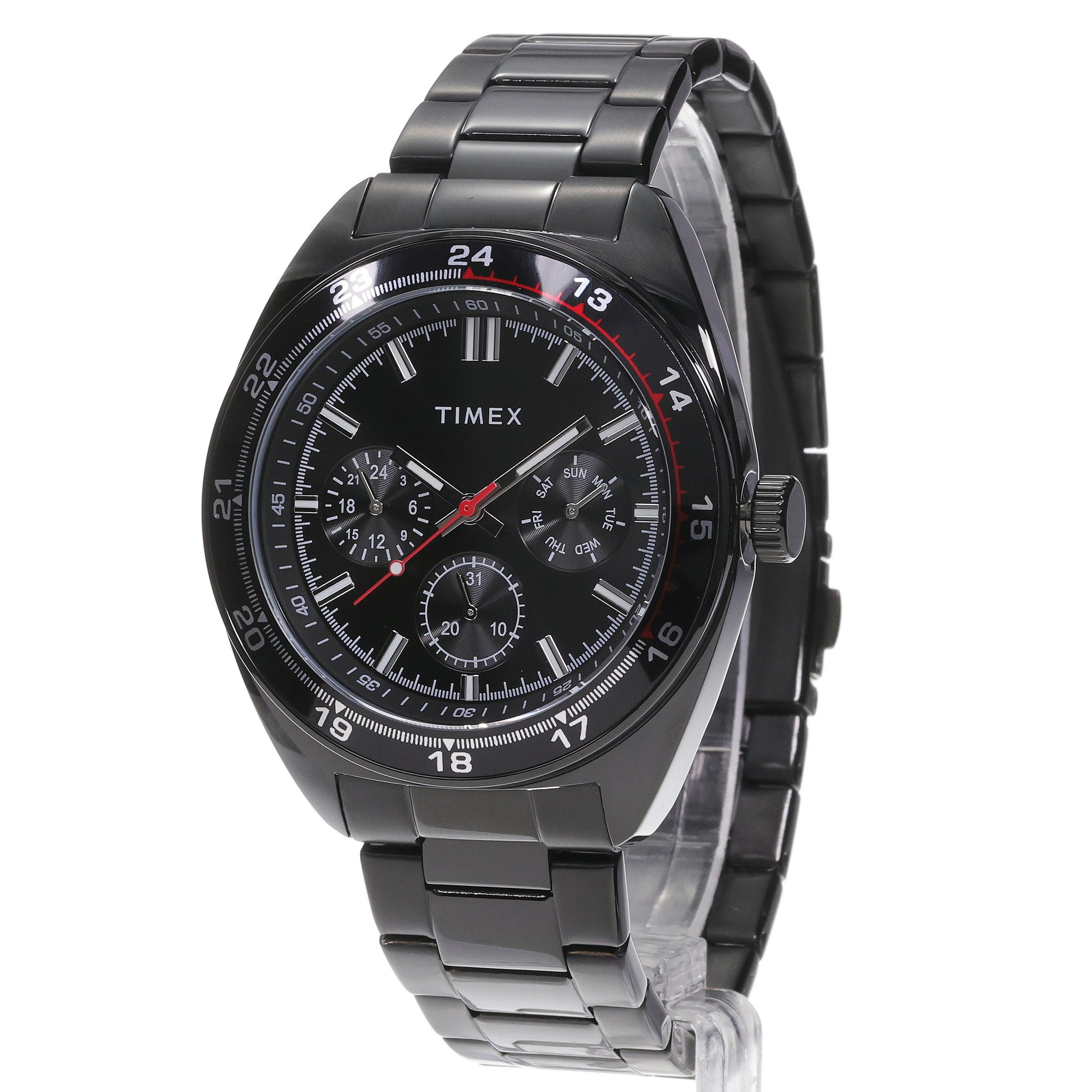 Timex TW2Y22800 Weston 45mm Stainless Steel Bracelet Watch Klasyczne sportowy zegarek szary