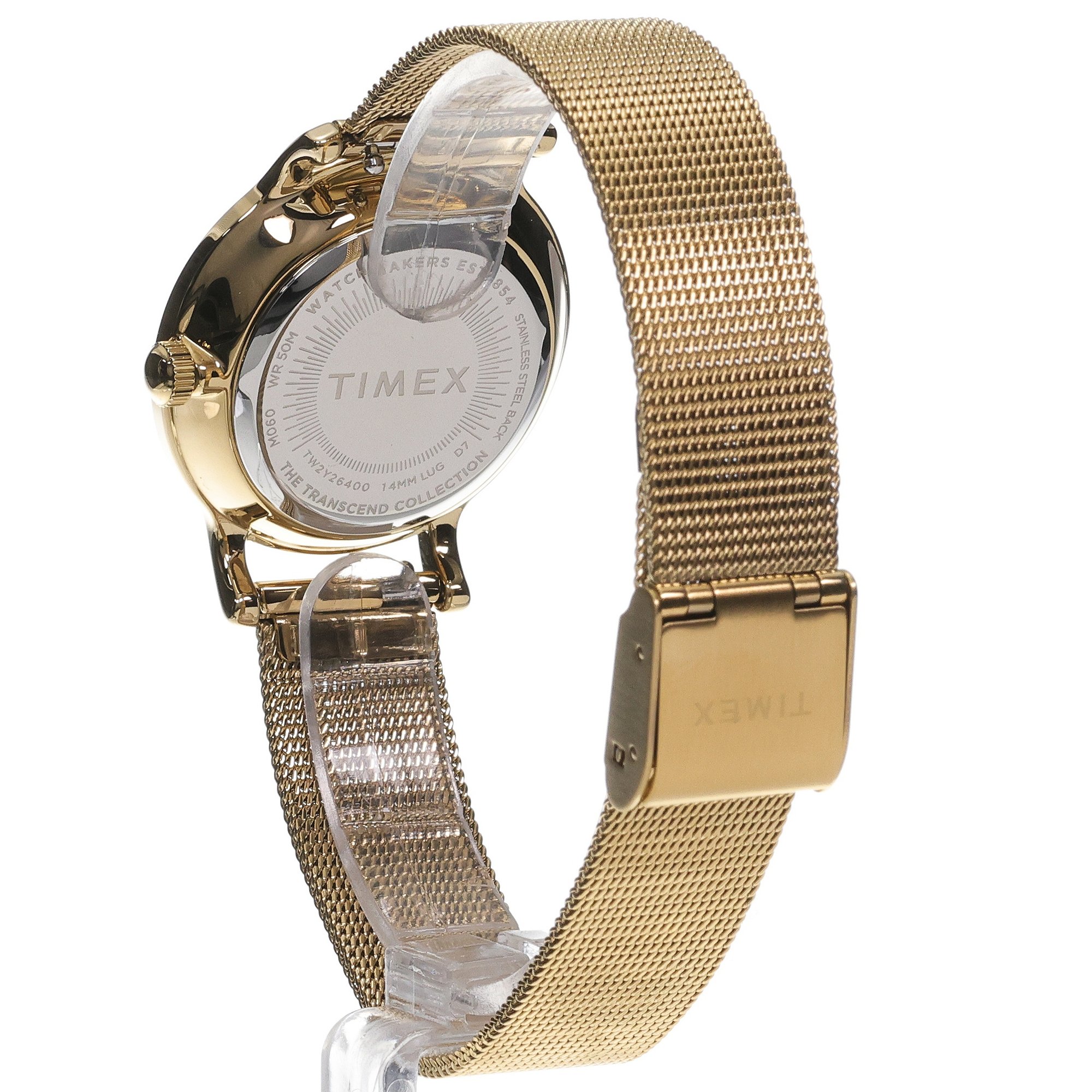 Timex TW2Y26400 Transcend Transcend 31mm Stainless Steel Bracelet Watch zegarek damski klasyczny mineralne - miniatura 4