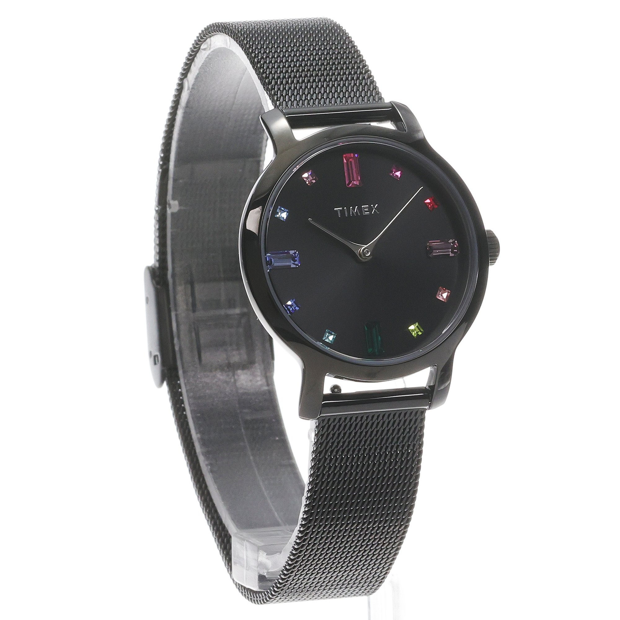 Timex TW2Y26500 zegarek czarny klasyczny Transcend bransoleta - miniatura 3