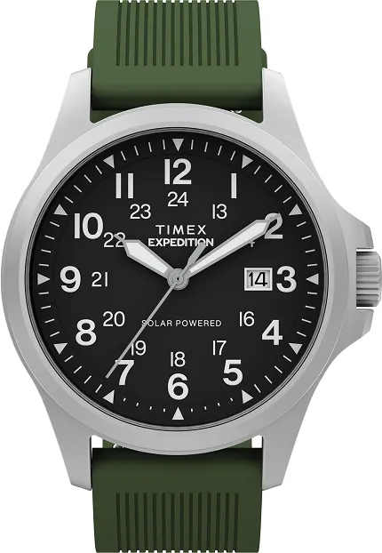 Timex TW2Y31600 Expedition Field Post Solar 41mm Silicone Strap Watch - zdjęcie 1