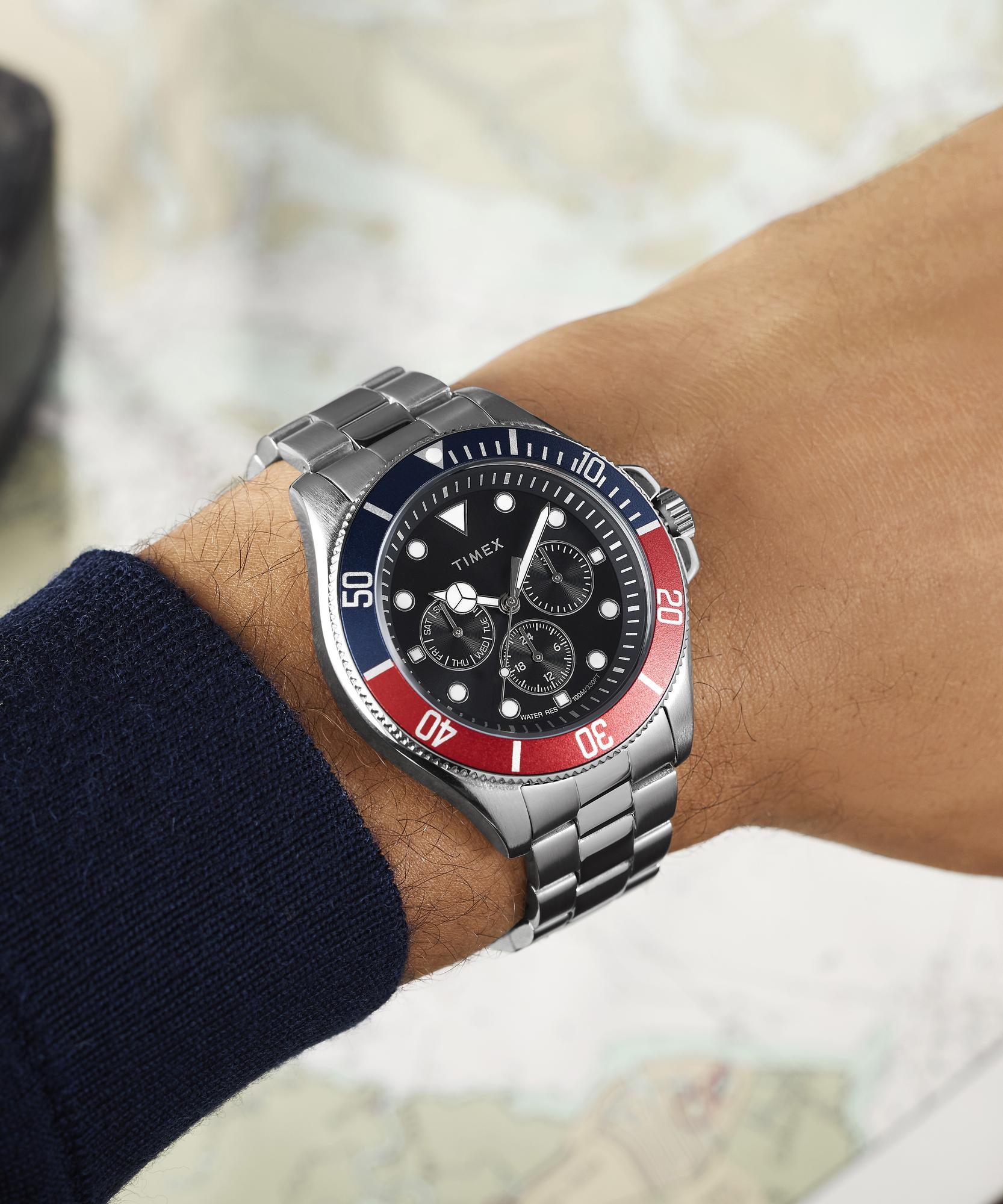 Timex TW2Y33300 zegarek męski klasyczny Harborside bransoleta - miniatura 10