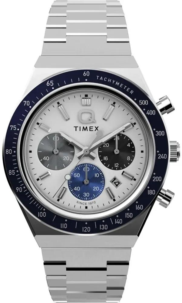 Timex TW2Y36200 Chronographs Q Timex Chronograph 40mm Stainless Steel Bracelet Watch