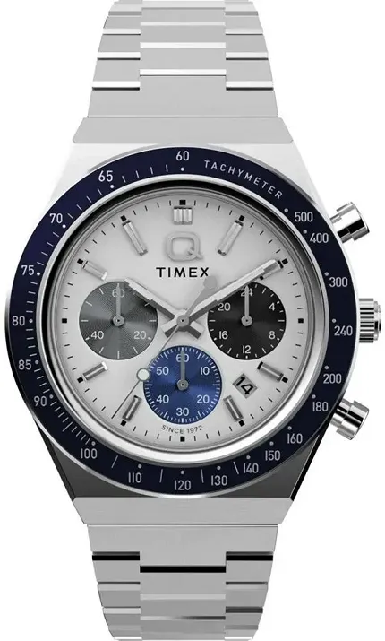 Timex TW2Y36200 Chronographs Q Timex Chronograph 40mm Stainless Steel Bracelet Watch