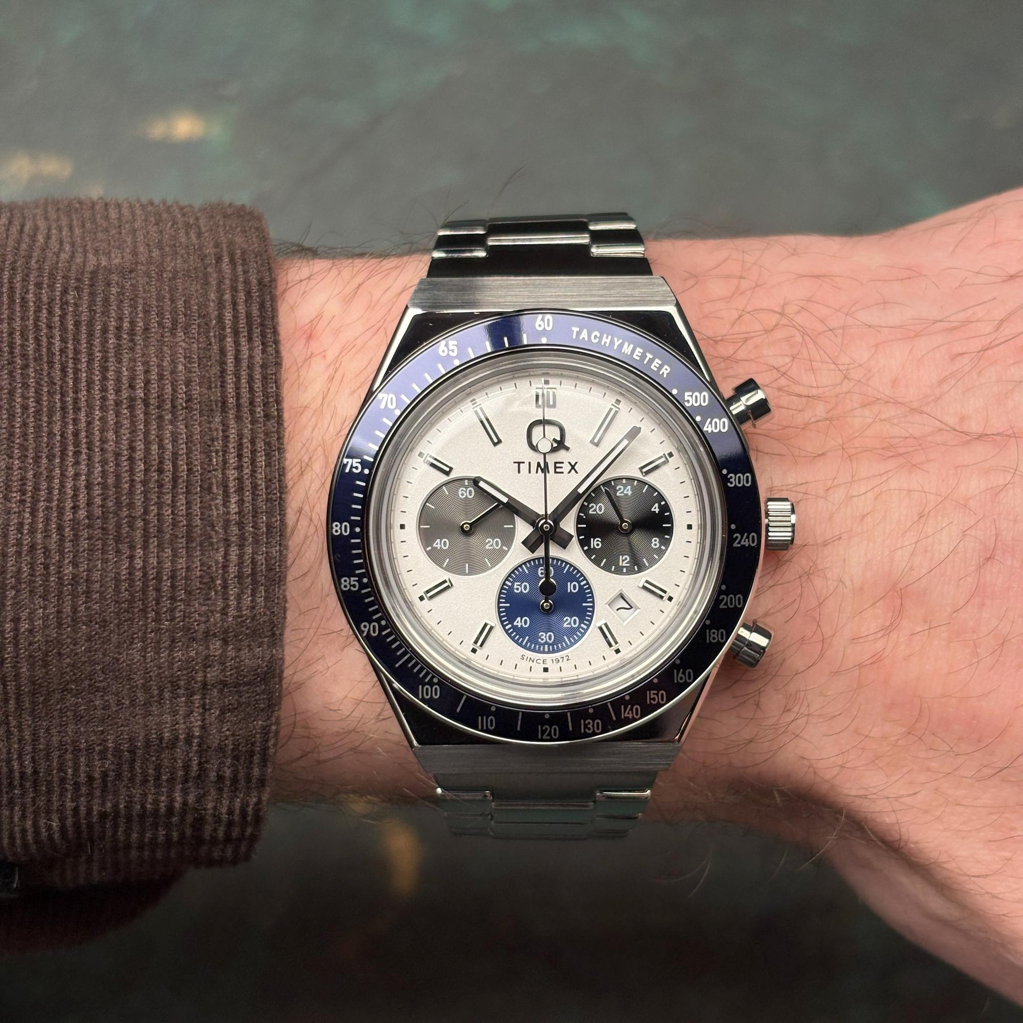 Timex TW2Y36200 zegarek męski klasyczny Chronographs bransoleta