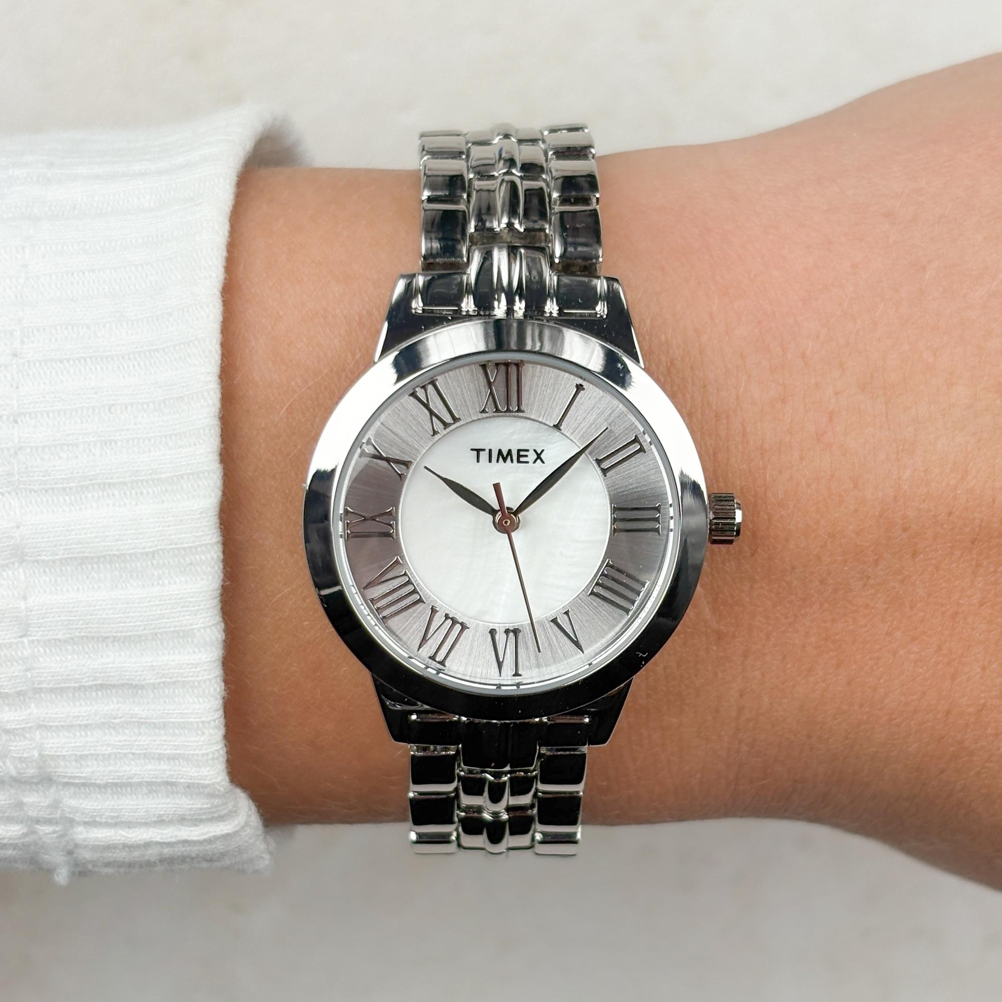 Timex TW2Y38400 Main Street klasyczny zegarek srebrny - miniatura 9