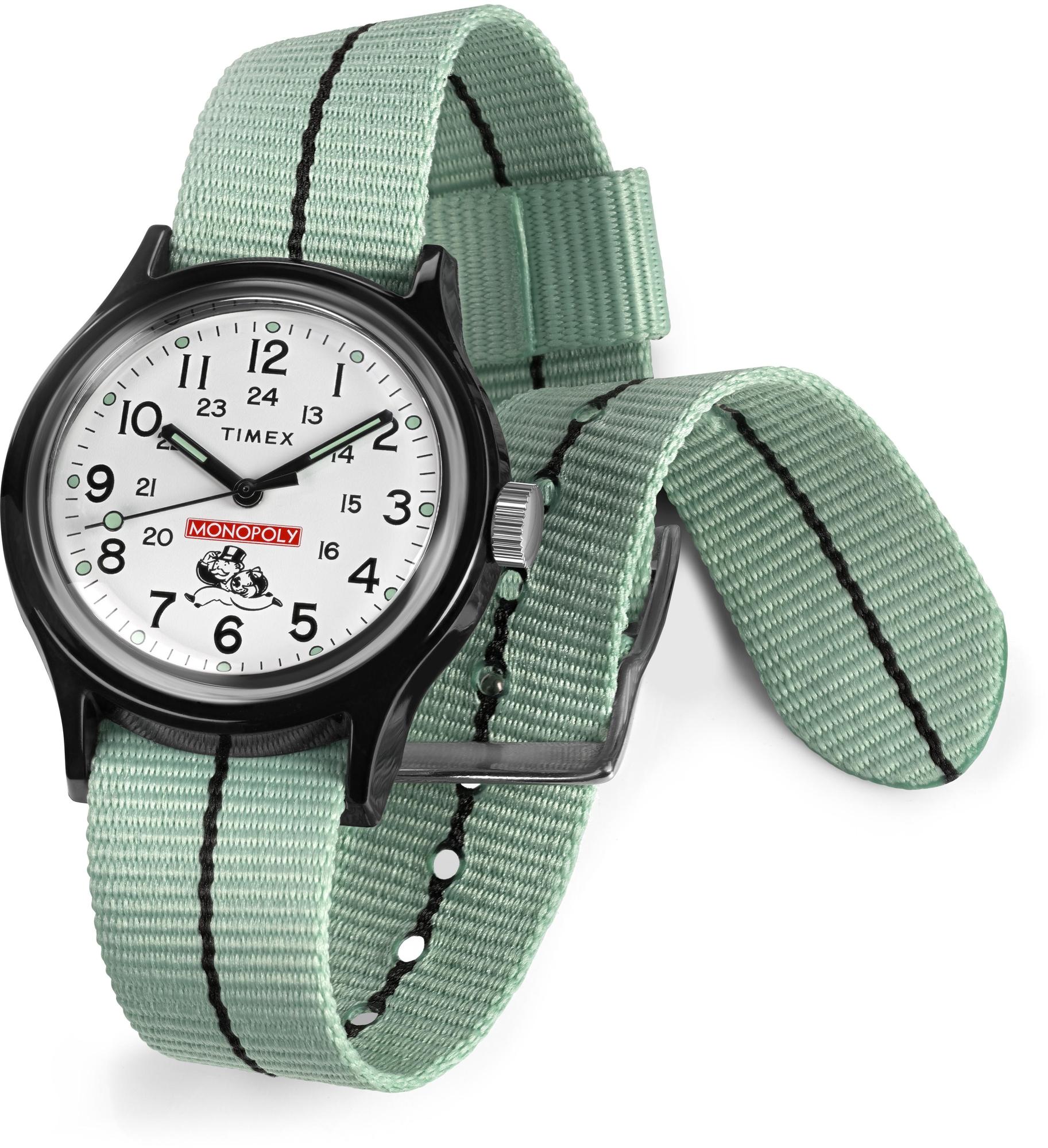 Timex TW2Y47100 Timex x Monopoly MK1 36mm Fabric Strap Watch zegarek