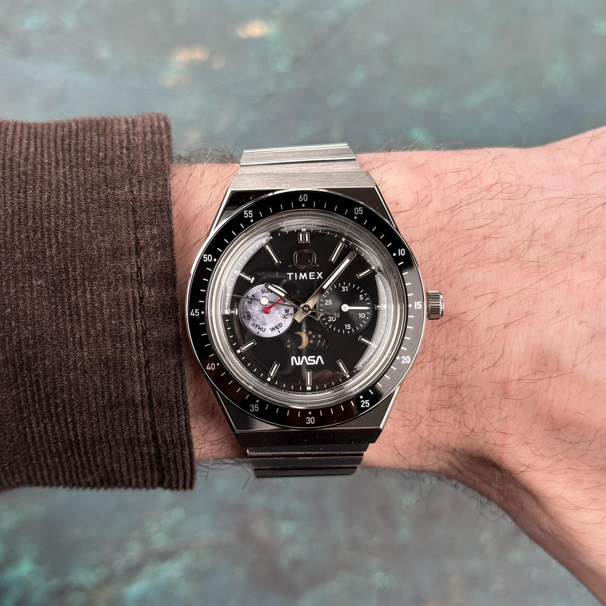 Timex TW2Y56700 zegarek męski Q Timex srebrny - miniatura 16