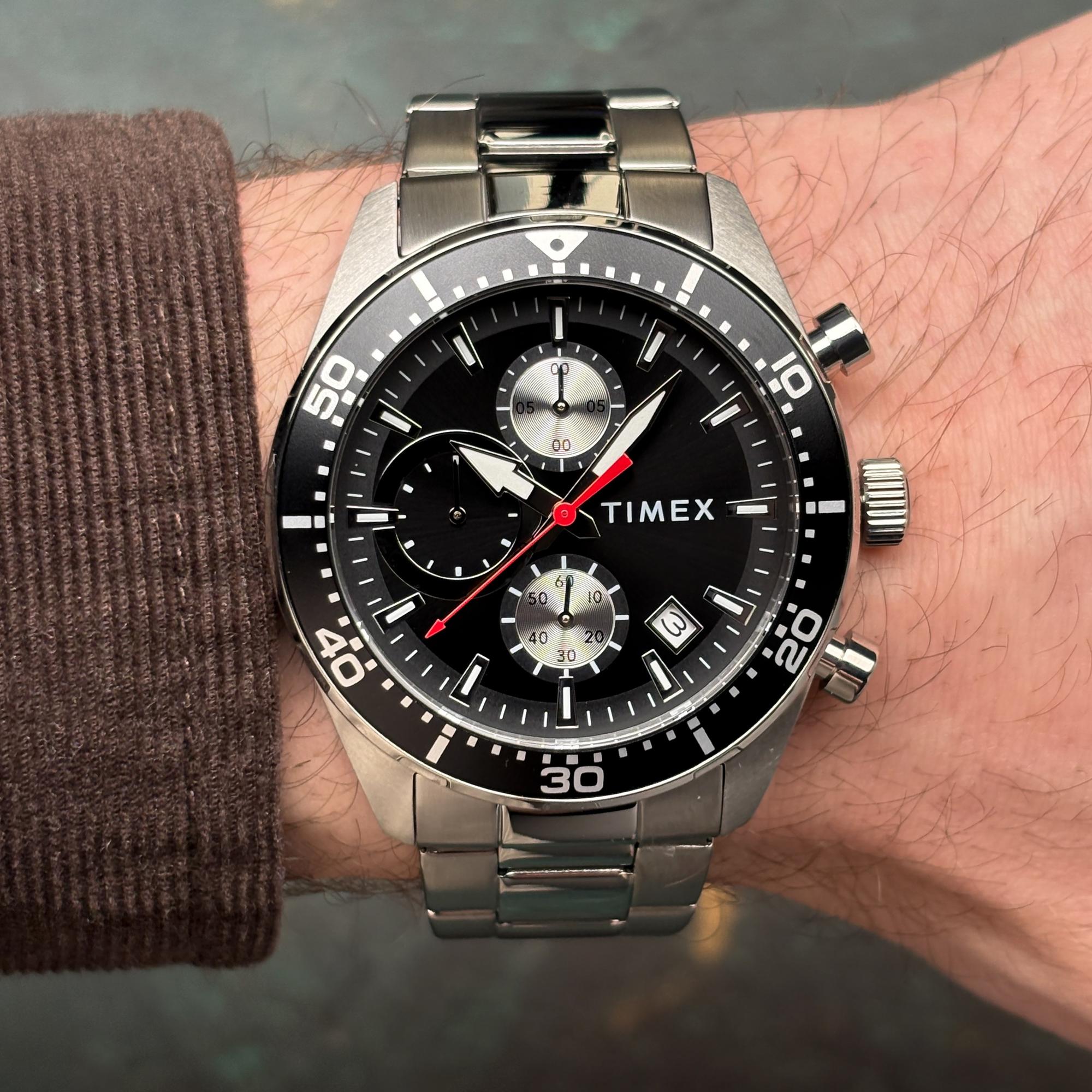 Timex TW2Y56900 zegarek męski Trend srebrny