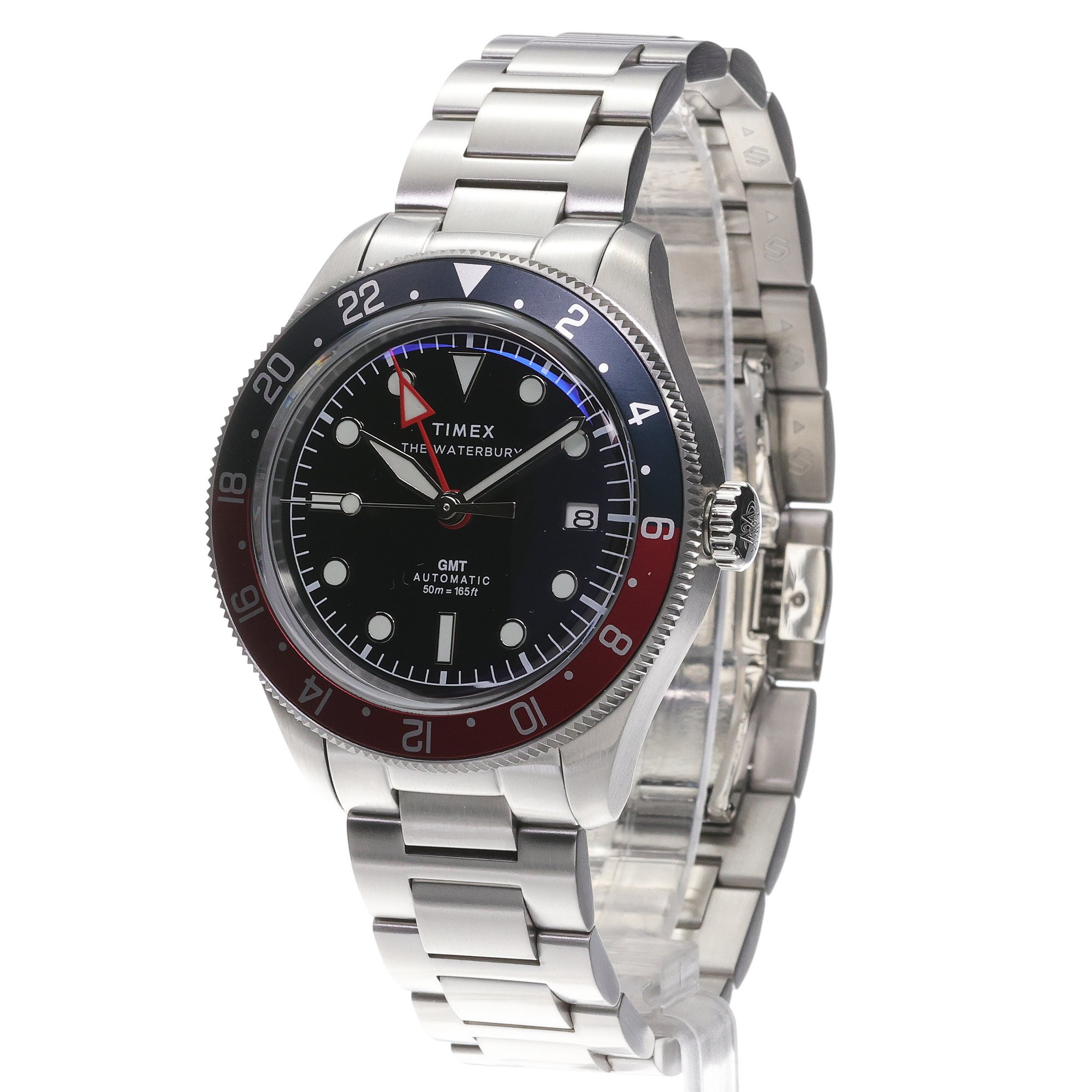 Timex TW2Y60600 Waterbury Waterbury Heritage Automatic GMT bransoleta - miniatura 2