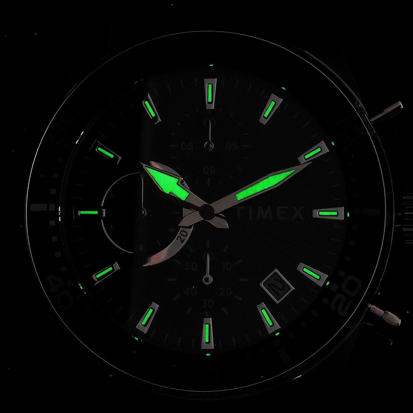 Timex TW2Y62300 Trend Ridgefield Chronograph 42mm Trend sportowy zegarek srebrny - miniatura 5