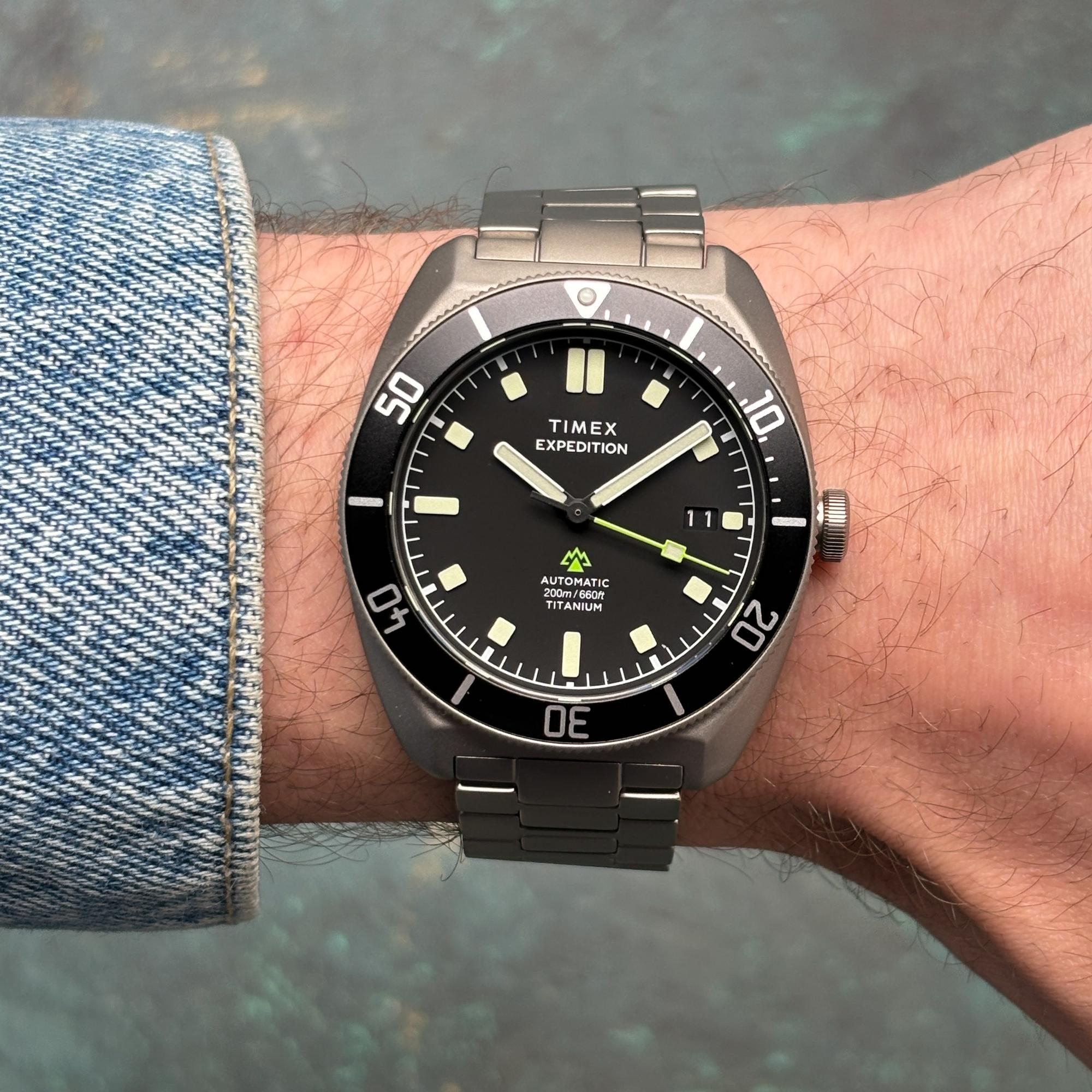 Timex TW2Y63800 zegarek męski Expedition szary