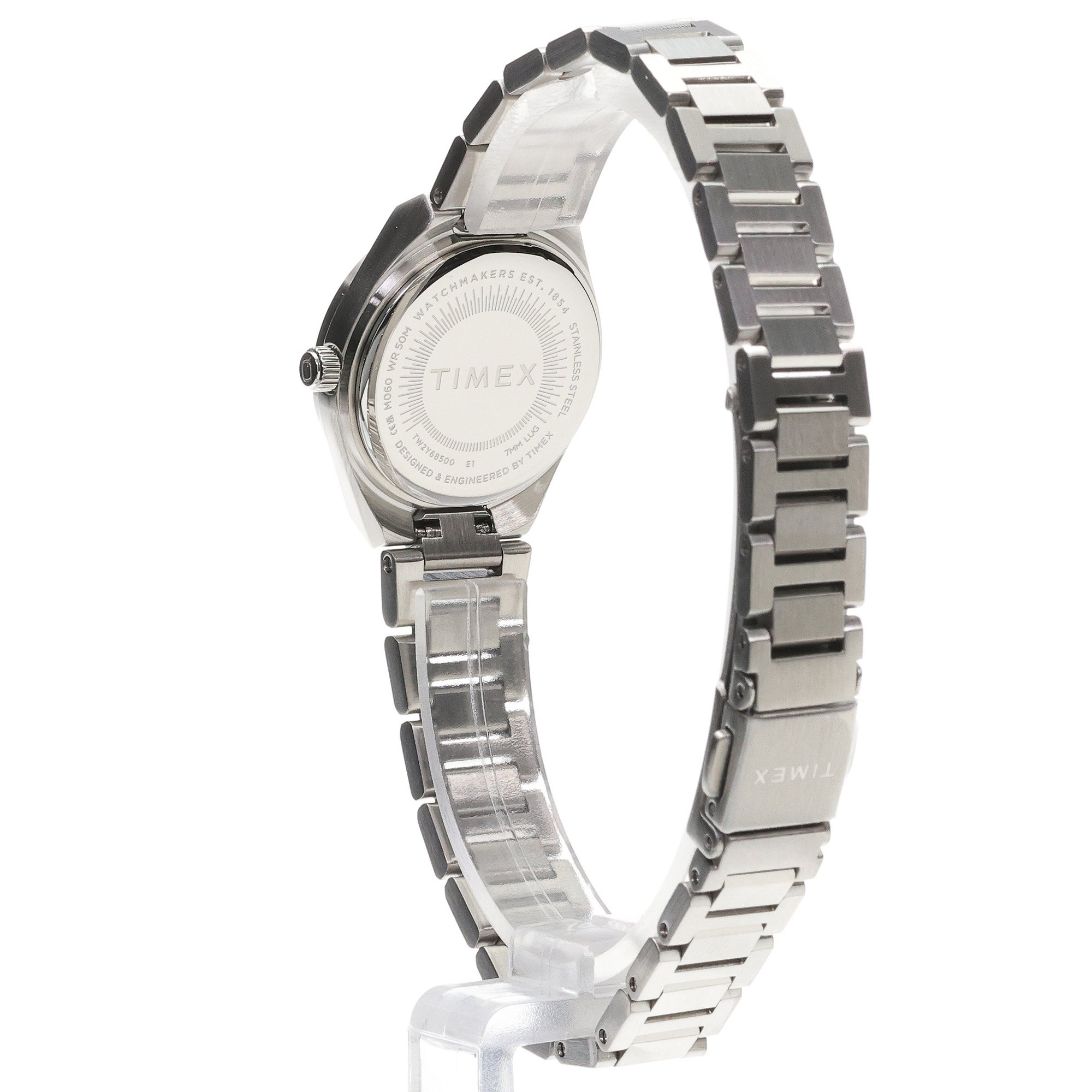 Timex TW2Y68500 Mini Q Continental Q Timex klasyczny zegarek srebrny