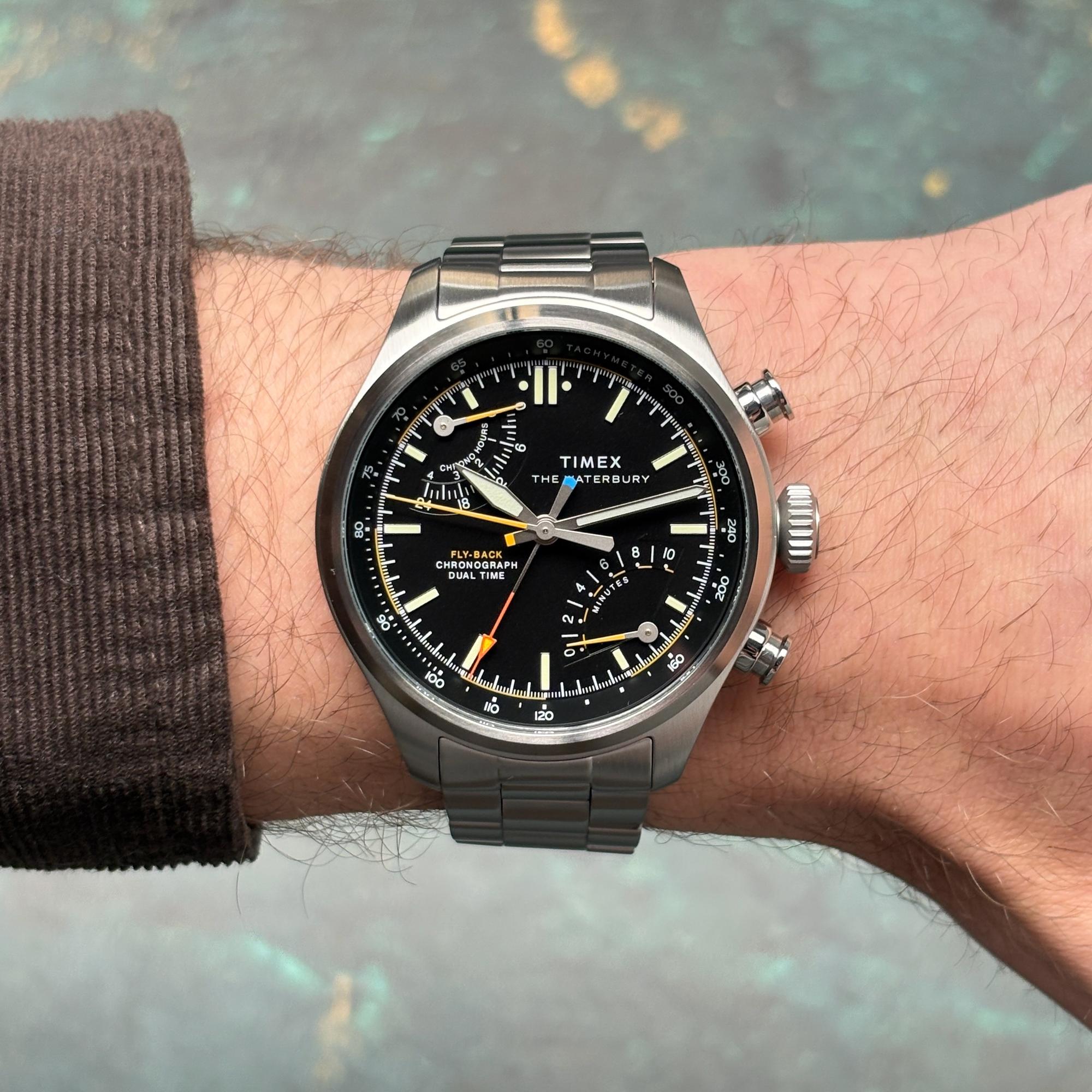 Timex TW2Y70200 zegarek męski Waterbury srebrny