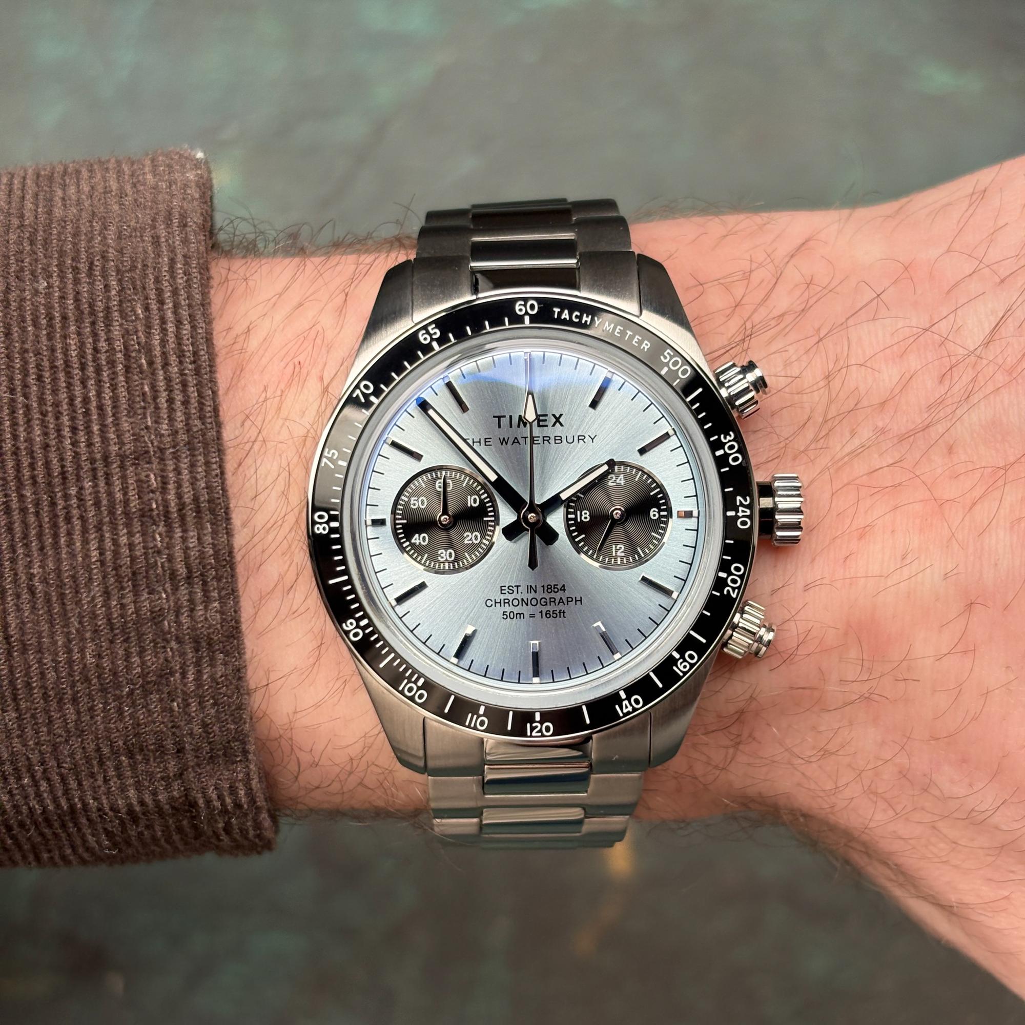 Timex TW2Y70500 zegarek męski Waterbury srebrny