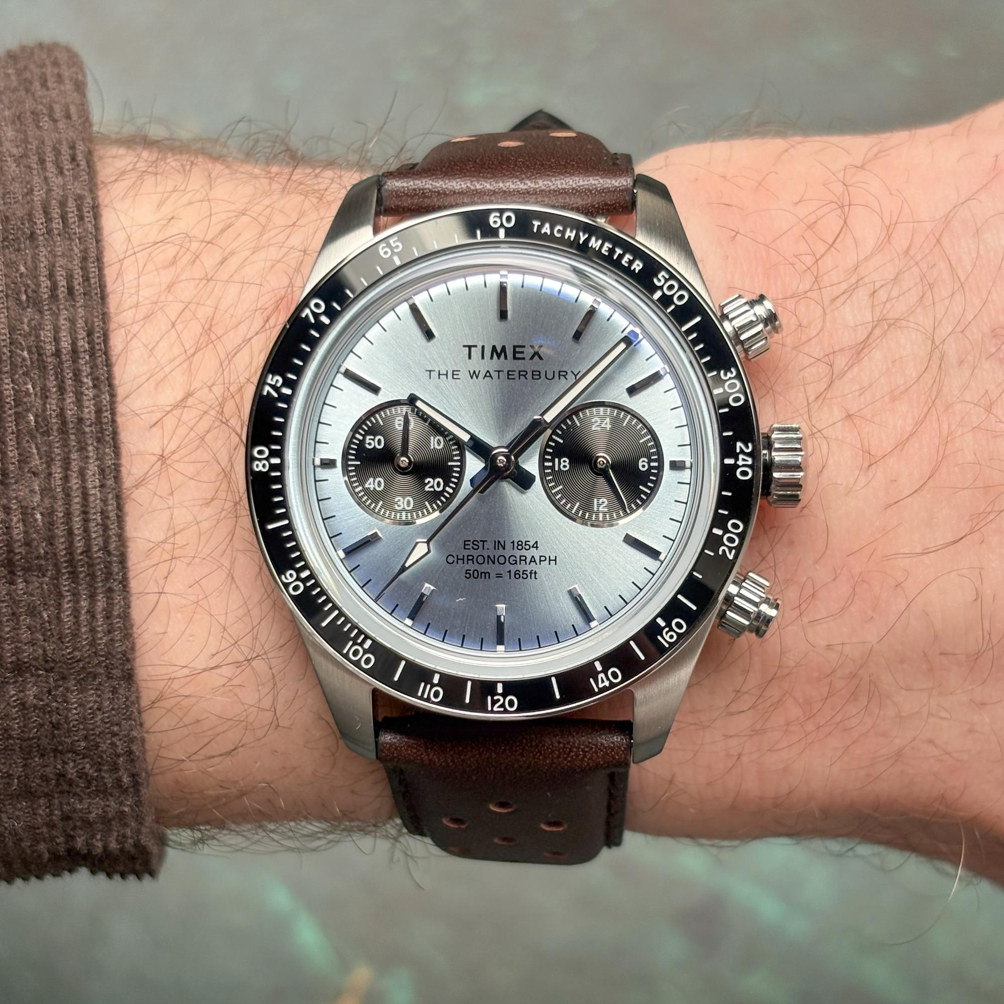 Timex TW2Y70600 Waterbury Waterbury Heritage Chronograph pasek