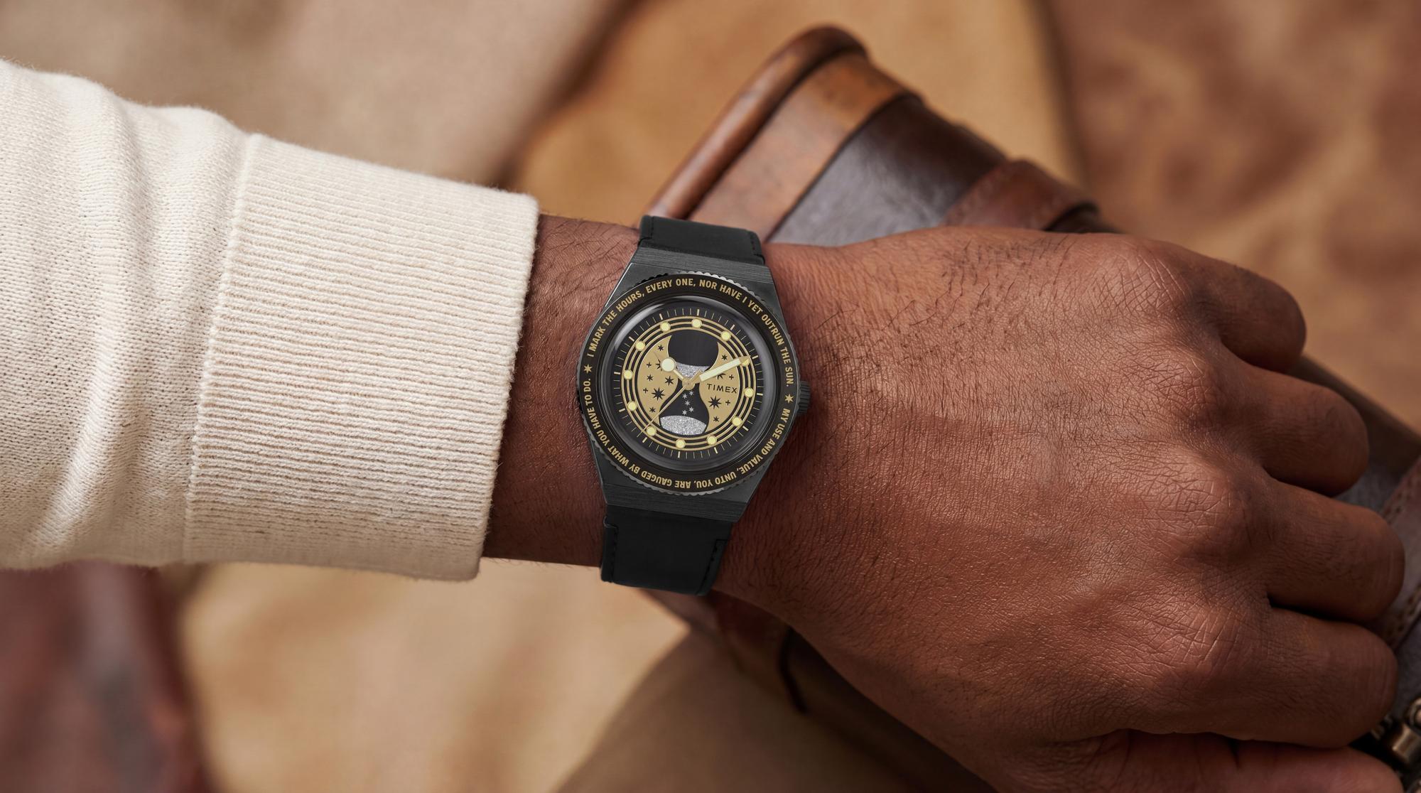 Timex TW2Y76000 Harry Potter x Q Timex Time Turner 36mm Leather Strap Watch Q Timex zegarek - miniatura 8