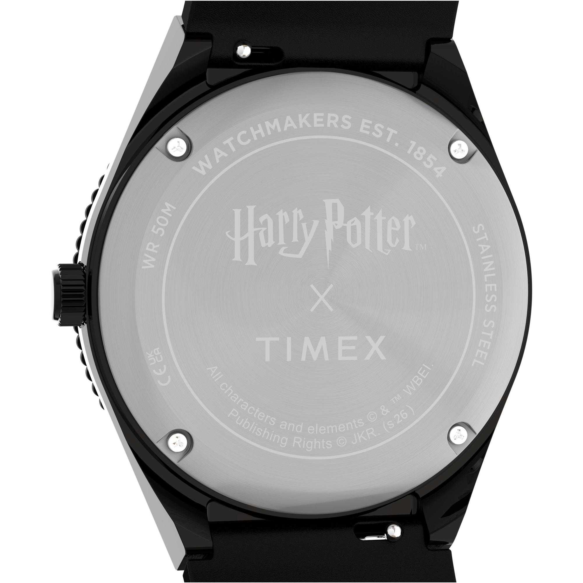 Timex TW2Y76000 Harry Potter x Q Timex Time Turner 36mm Leather Strap Watch zegarek Q Timex - miniatura 4