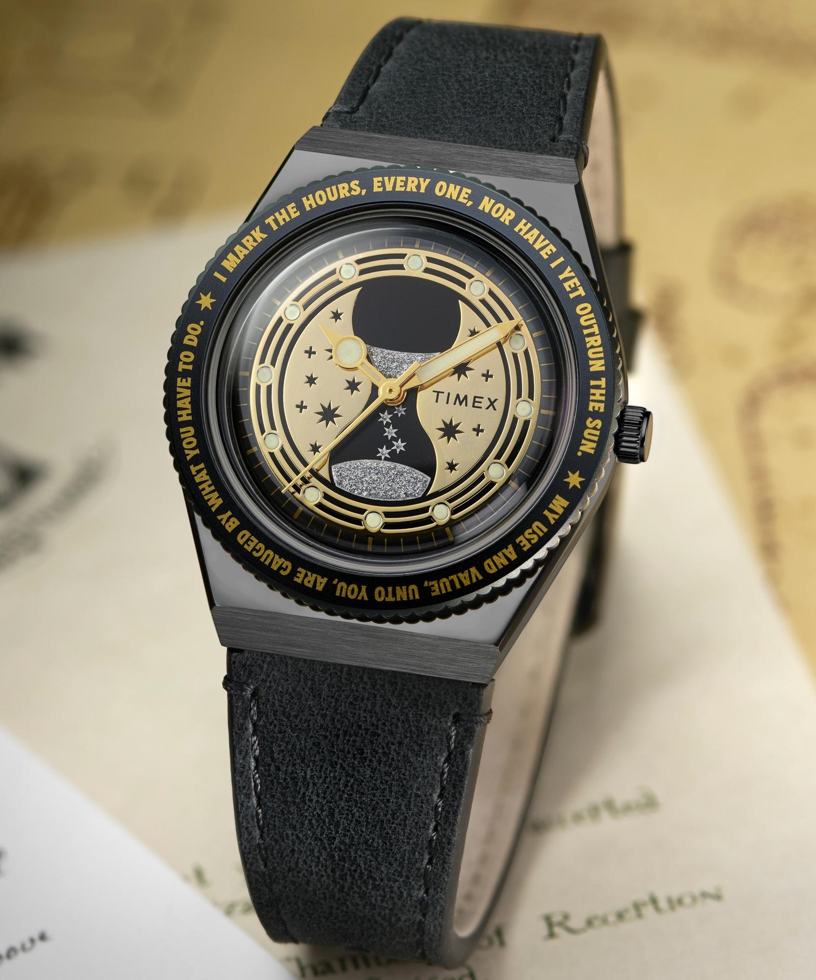 Timex TW2Y76000 Q Timex Harry Potter x Q Timex Time Turner 36mm Leather Strap Watch zegarek - miniatura 7