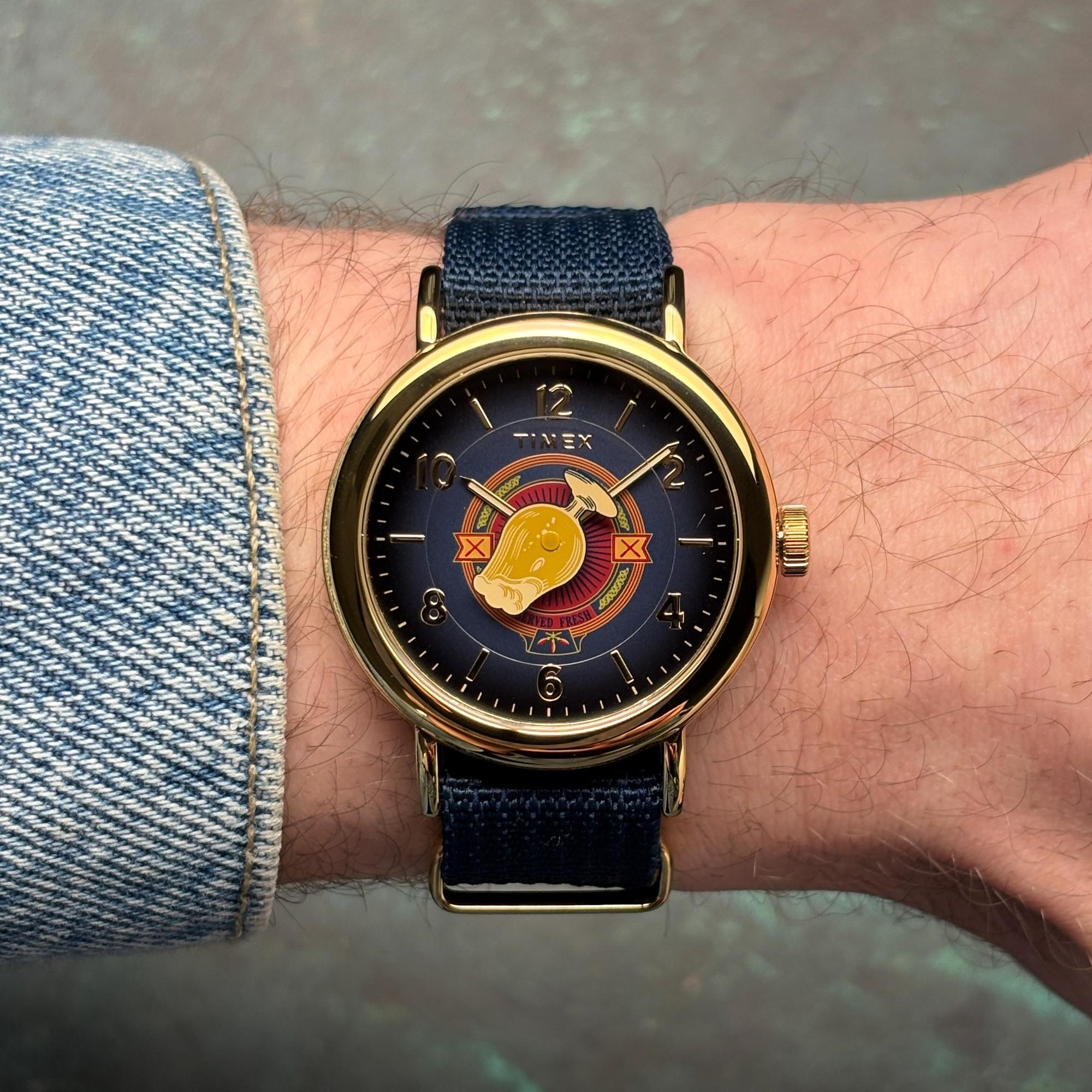 Timex TW2Y76100 zegarek męski Weekender złoty - miniatura 12