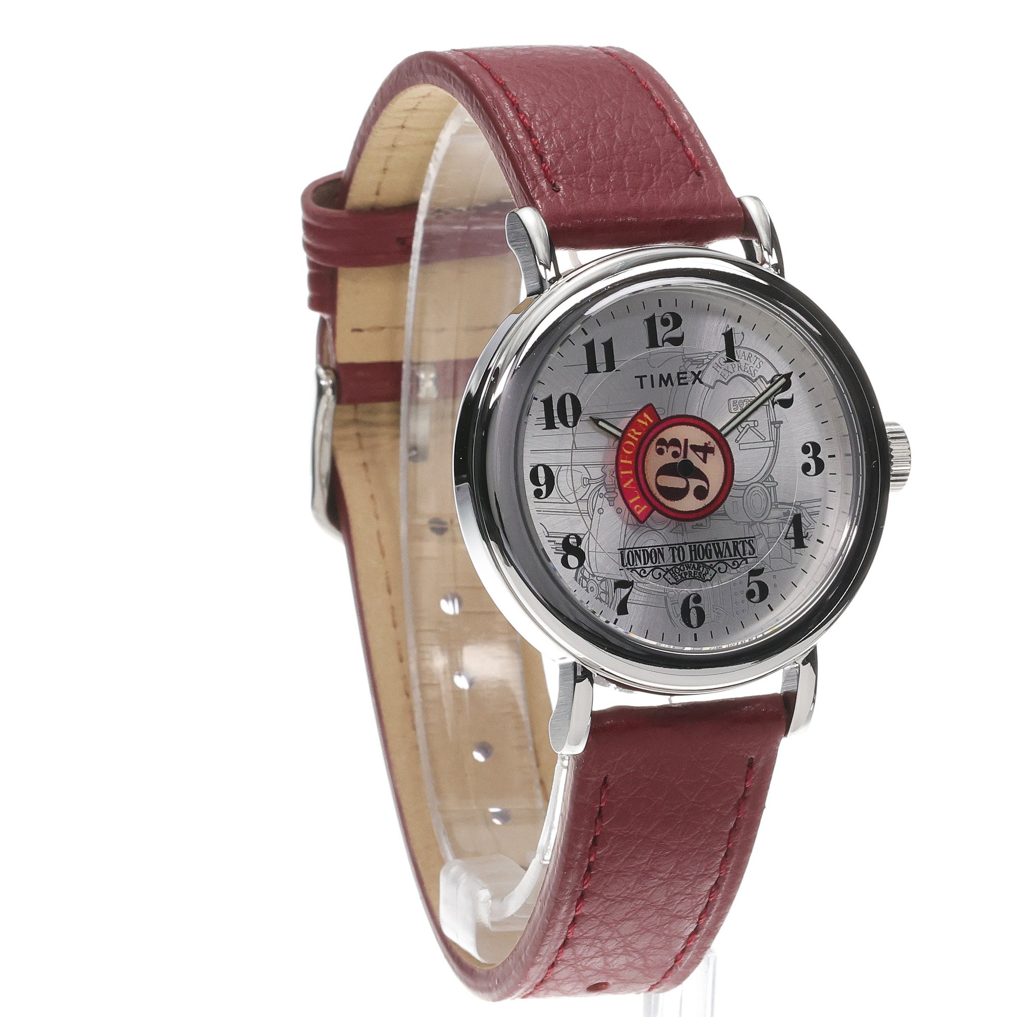 Timex TW2Y76200 Harry Potter x Timex Weekender Platform 9 3-4 37mm Leather Strap Watch Weekender fashion-modowy zegarek srebrny - miniatura 3