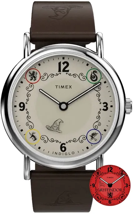 Timex TW2Y76300 Weekender Harry Potter x Timex Weekender Gryffindor House 38mm Leather Strap Watch