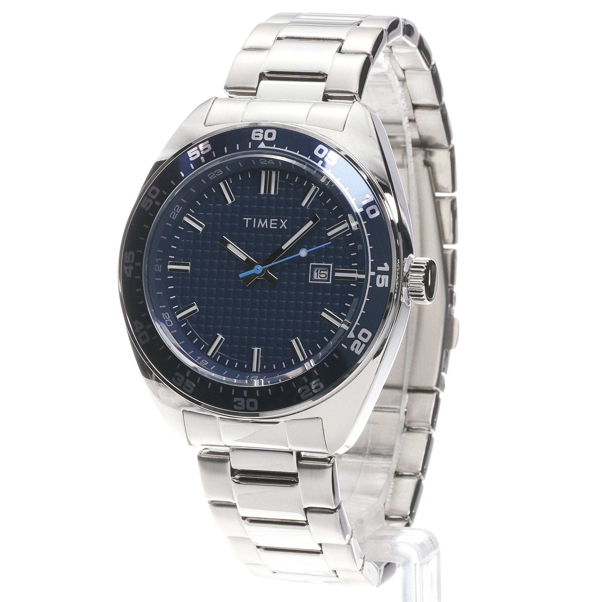 Timex TW2Y88900 Weston 45mm Trend klasyczny zegarek srebrny