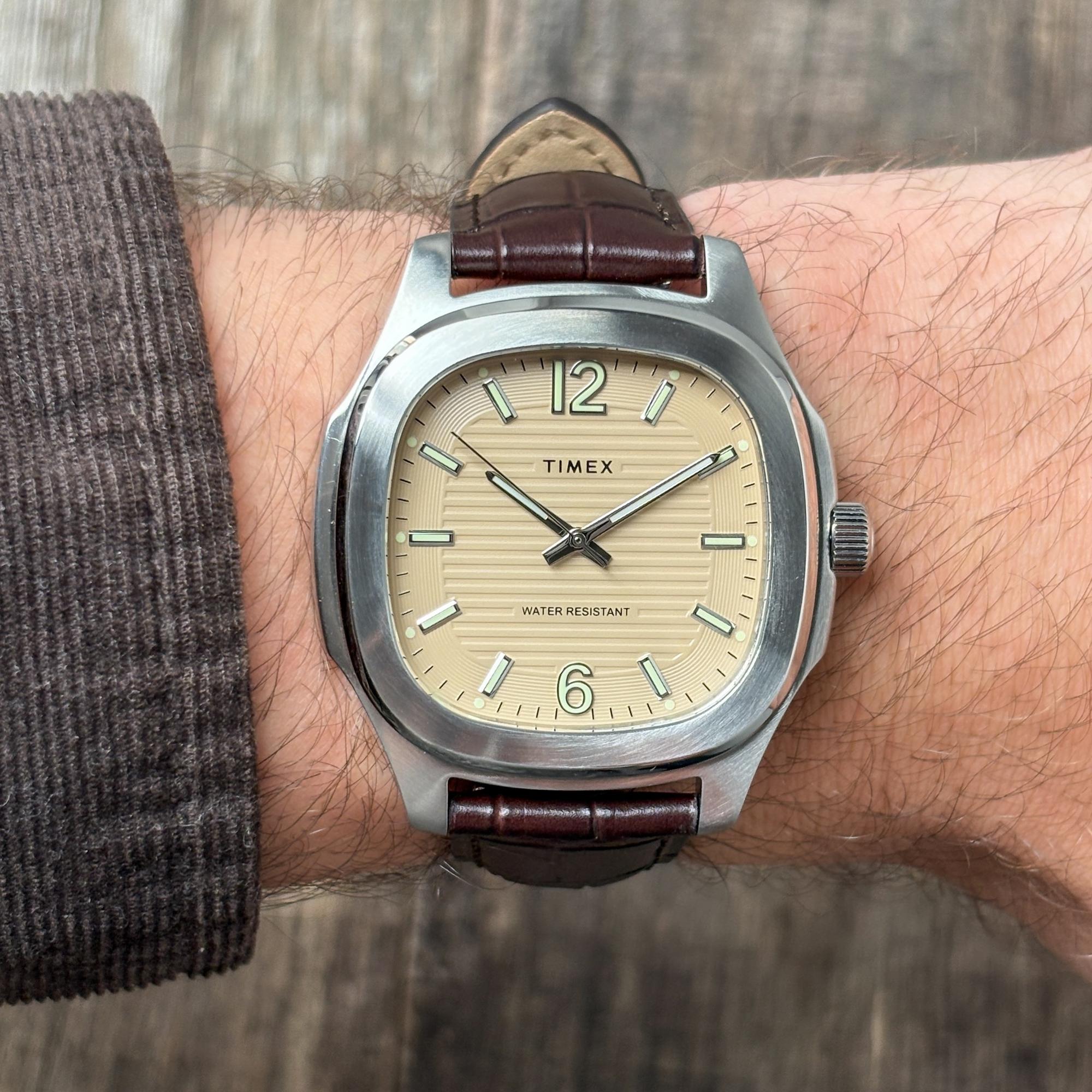 Timex TW2Y91600 Marquee Trend klasyczny zegarek srebrny