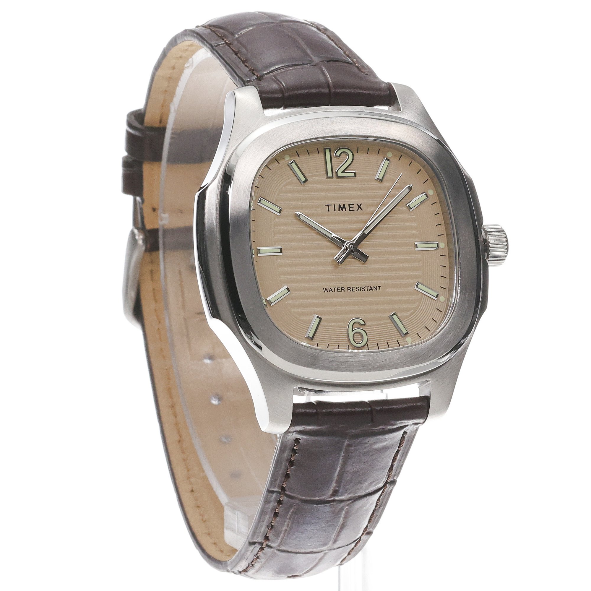 Timex TW2Y91600 zegarek srebrny klasyczny Trend pasek