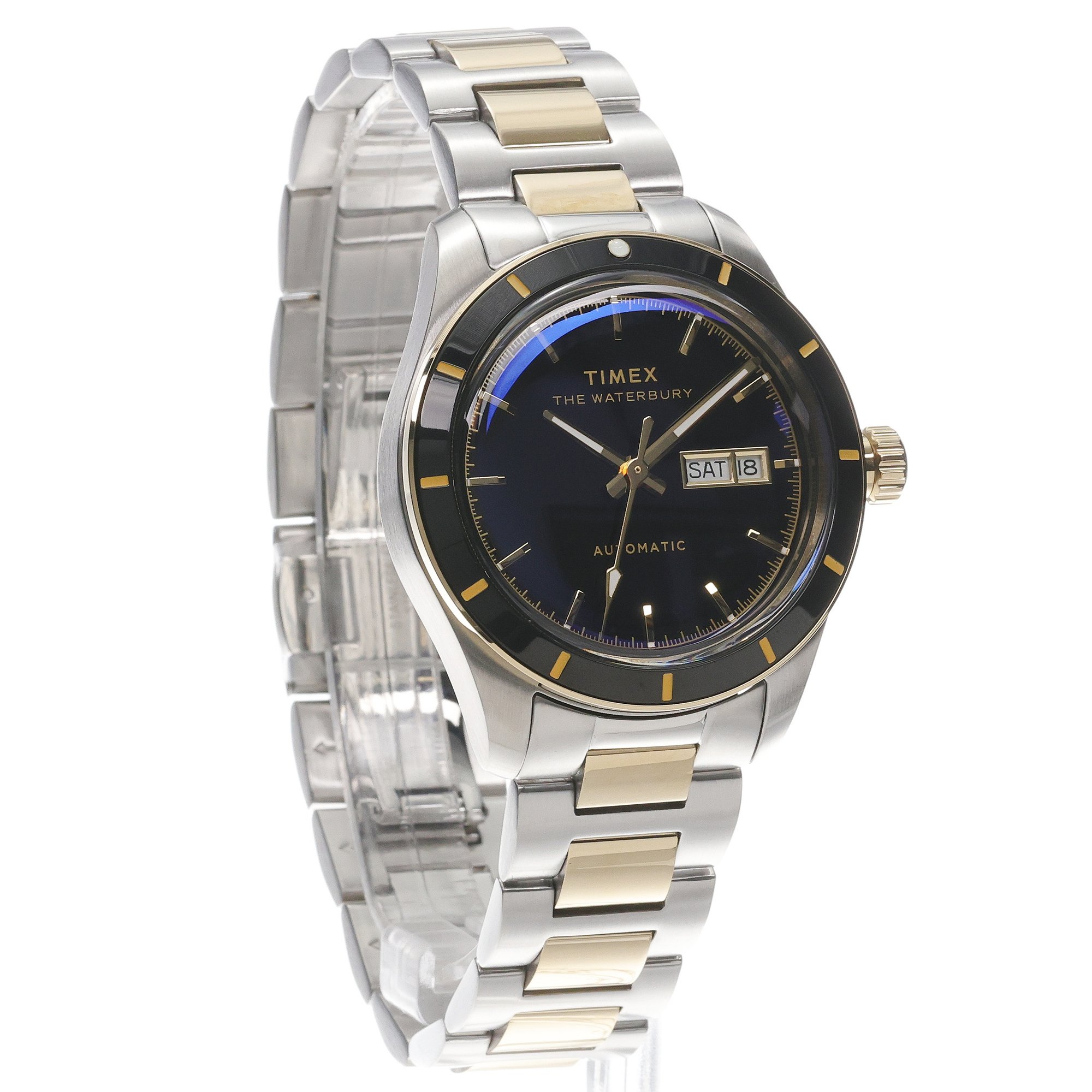 Timex TW2Y94200 Waterbury Waterbury Heritage Automatic 39mm zegarek męski klasyczny mineralne utwardzane - miniatura 3